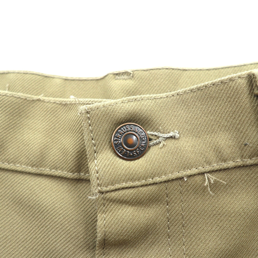 Levi's 80s USA-made Bootcut Flare Slacks Pants L Beige 42TALON Black Tab Sta-Prest Center Press 10517 6124