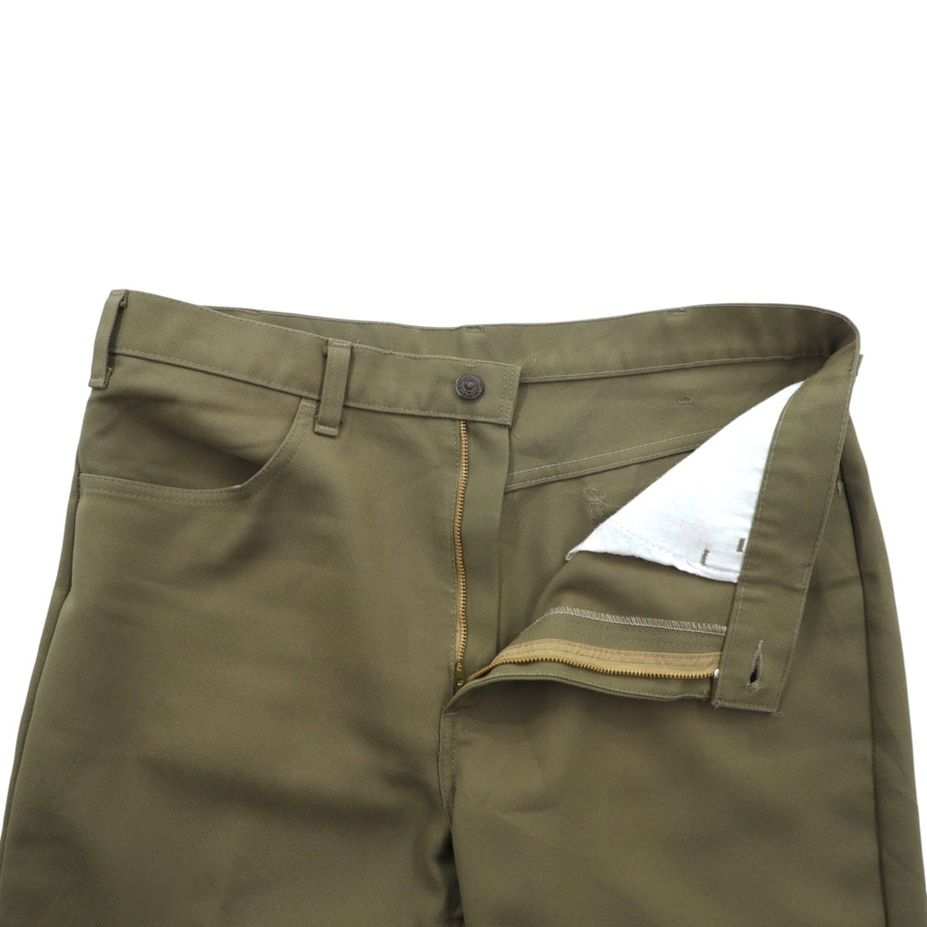 Levi's 80s USA-made Bootcut Flare Slacks Pants L Beige 42TALON Black Tab Sta-Prest Center Press 10517 6124