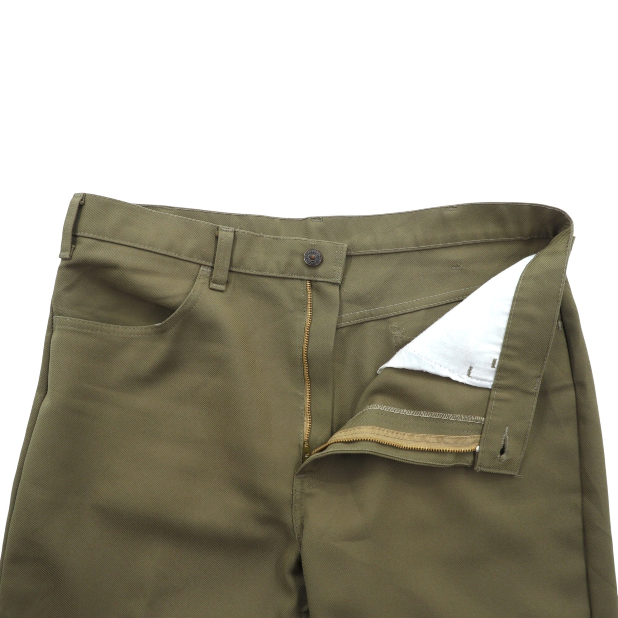 Levi's 80s USA-made Bootcut Flare Slacks Pants L Beige 42TALON Black Tab Sta-Prest Center Press 10517 6124