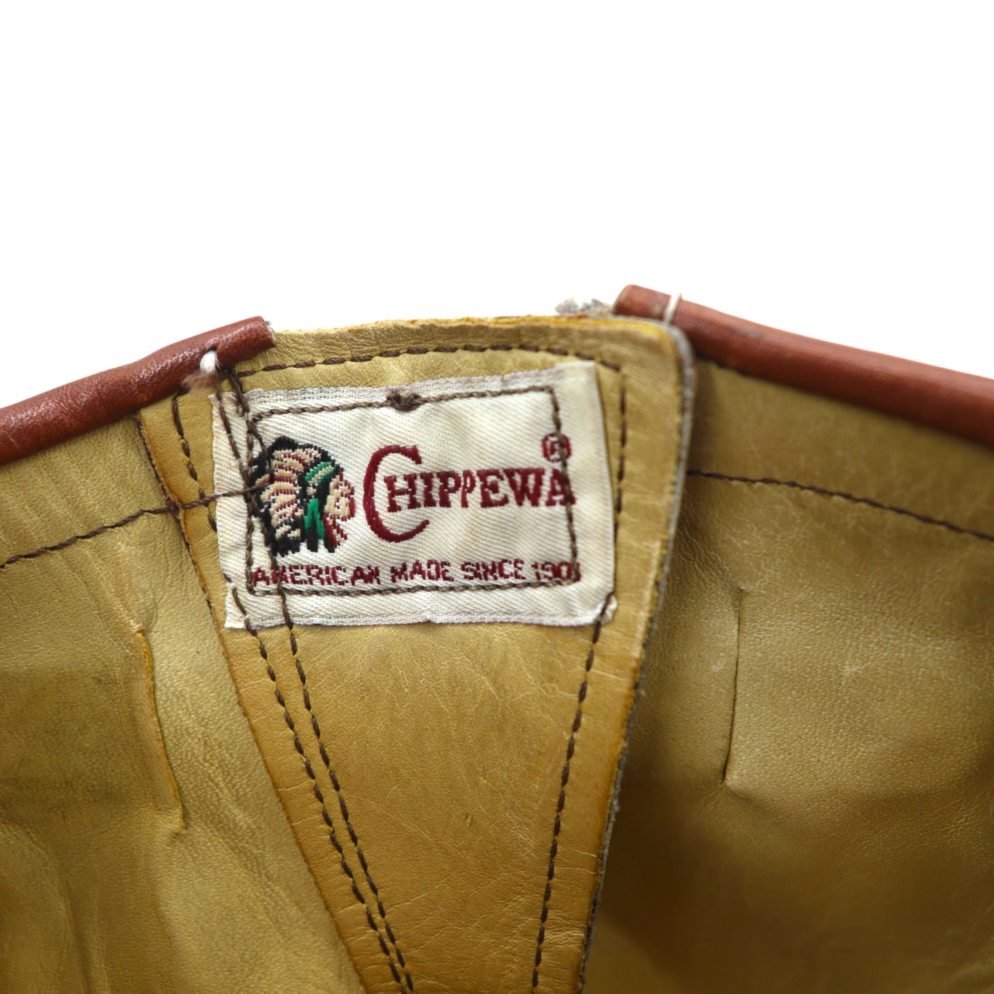 CHIPPEWA USA-made SNAKE BOOTS Engineer Boots 27cm Leather Genuine Leather 91915 Cordura Nylon Switching Vibram Sole