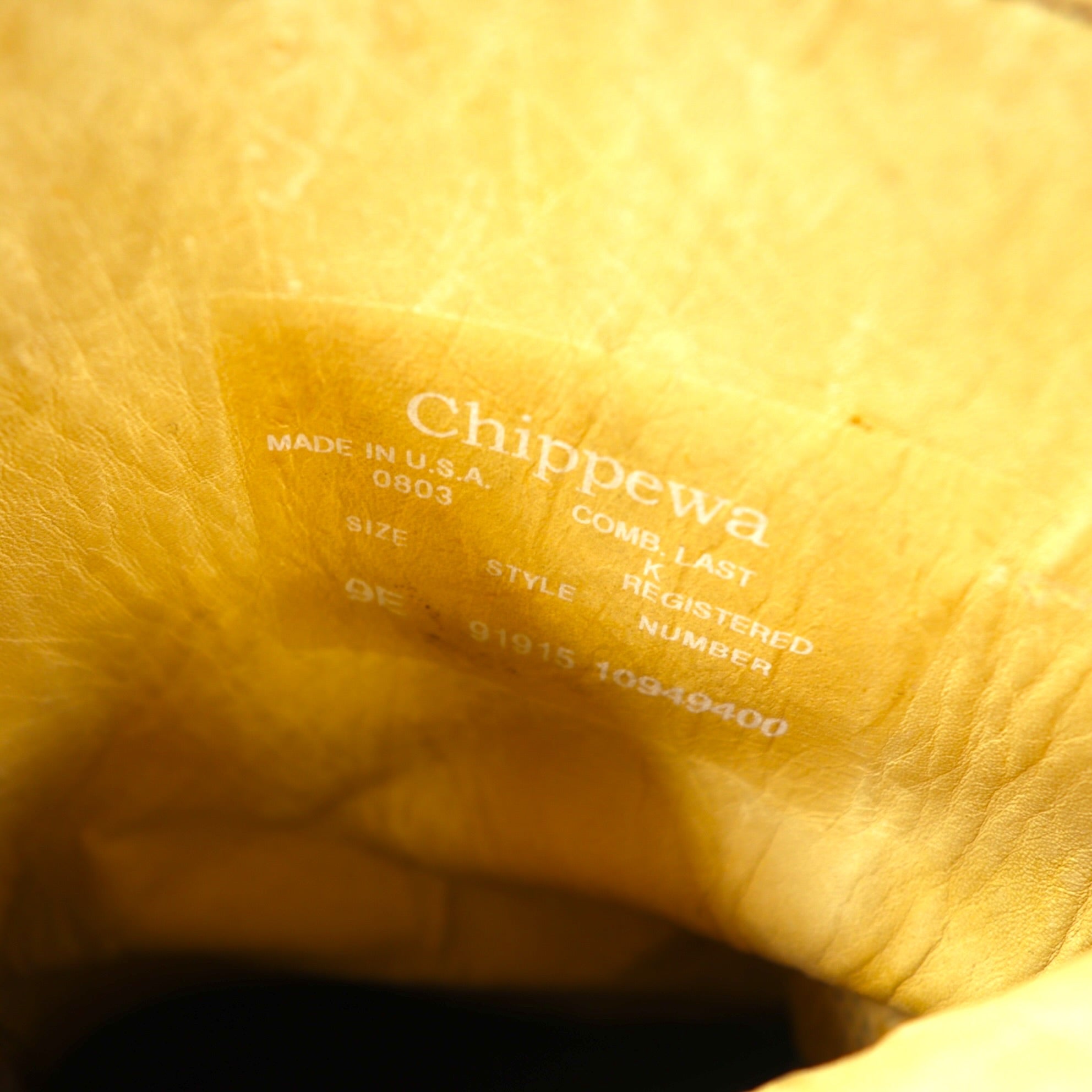 CHIPPEWA USA-made SNAKE BOOTS Engineer Boots 27cm Leather Genuine Leather 91915 Cordura Nylon Switching Vibram Sole