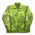 NON STOCK MFG Vietnam Jacket Souvenir Jacket L Ripstop Nylon Padded Replica 70s Reproduction Camouflage Quilting Tiger Dragon Fuku
