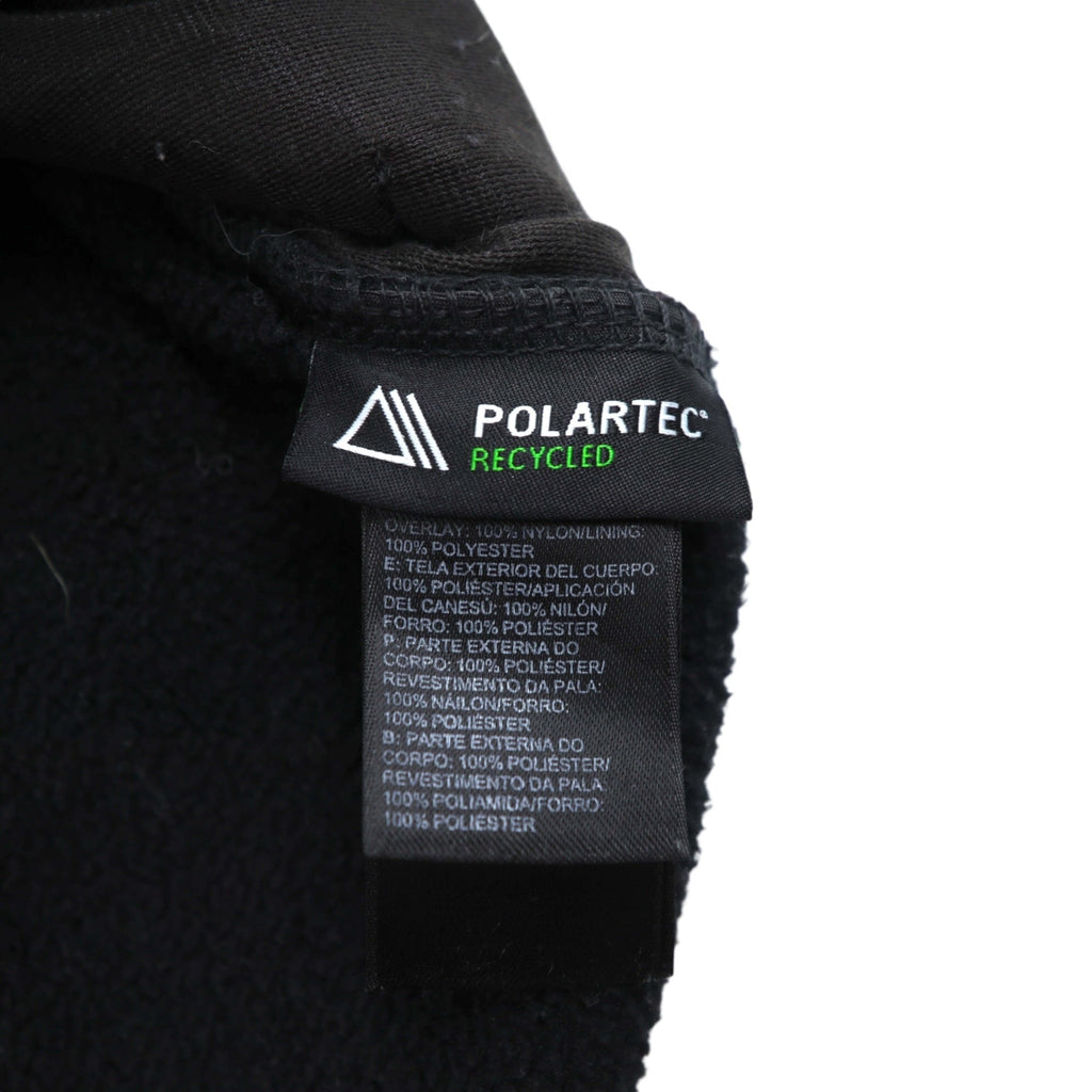 THE NORTH FACE ポーラテック POLARTEC デナリ フリースジャケット フルジップ L ブラック ナイロン切替 ドローコード