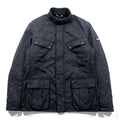 Barbour INTERNATIONAL Motorcycle Jacket L Black Quilted ARIEL POLARQUILT MQU0365BK91