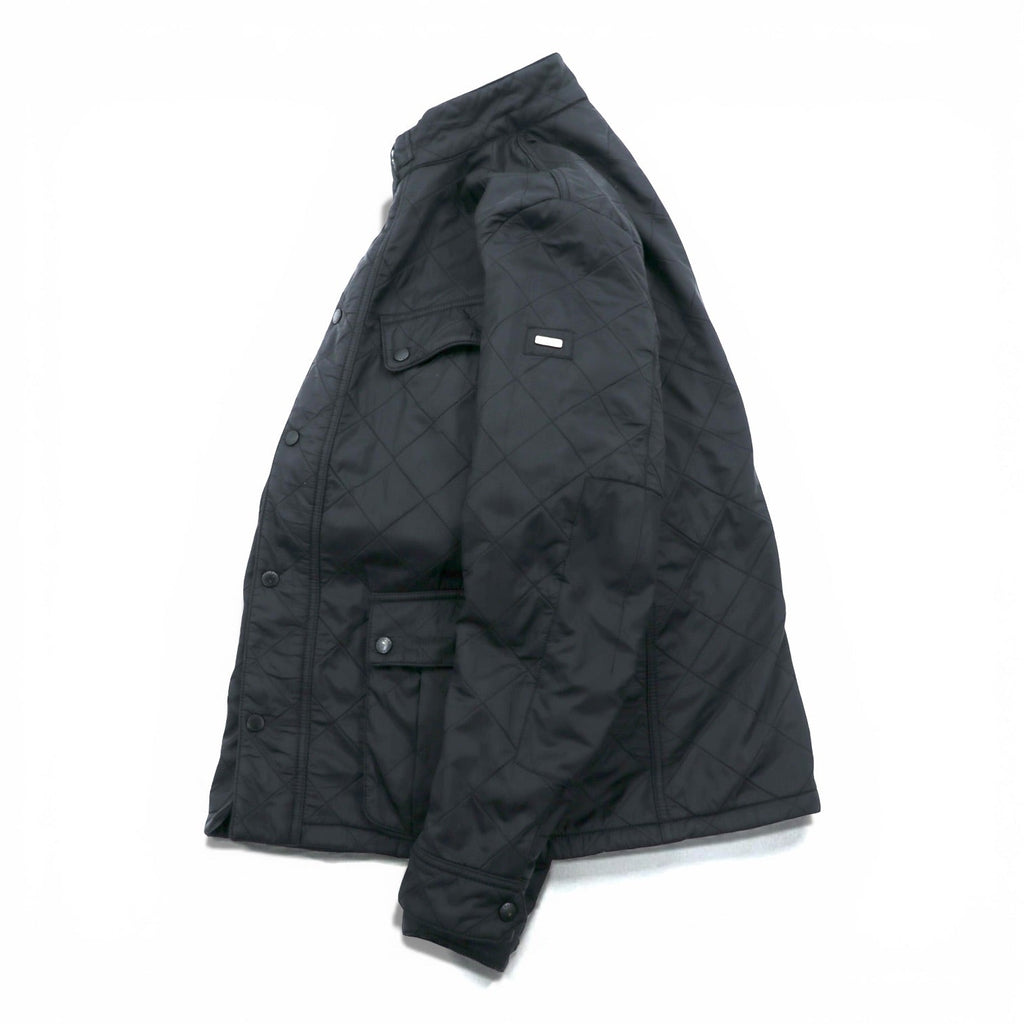 Barbour INTERNATIONAL Motorcycle Jacket L Black Quilted ARIEL POLARQUILT MQU0365BK91