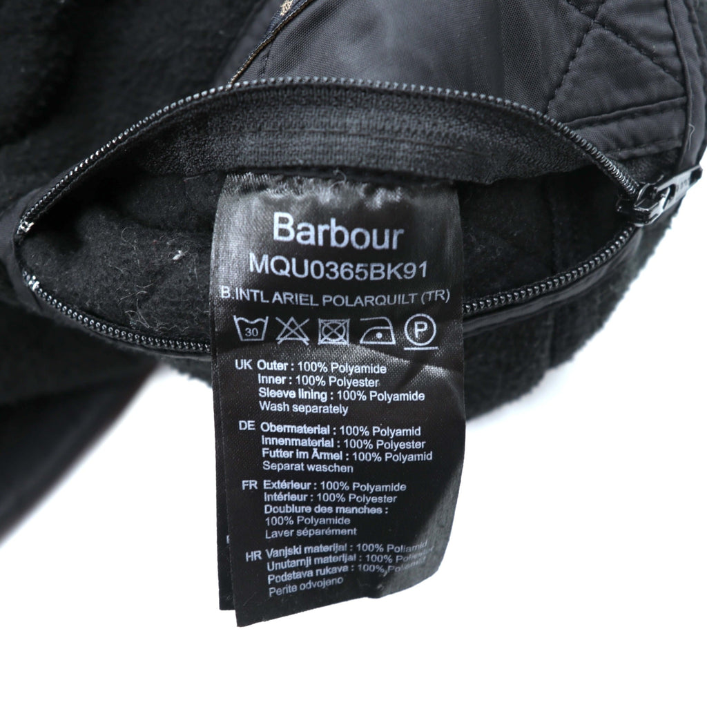 Barbour INTERNATIONAL Motorcycle Jacket L Black Quilted ARIEL POLARQUILT MQU0365BK91