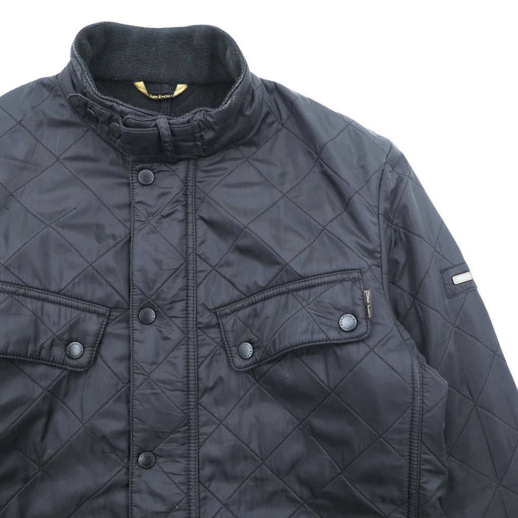 Barbour INTERNATIONAL Motorcycle Jacket L Black Quilted ARIEL POLARQUILT MQU0365BK91
