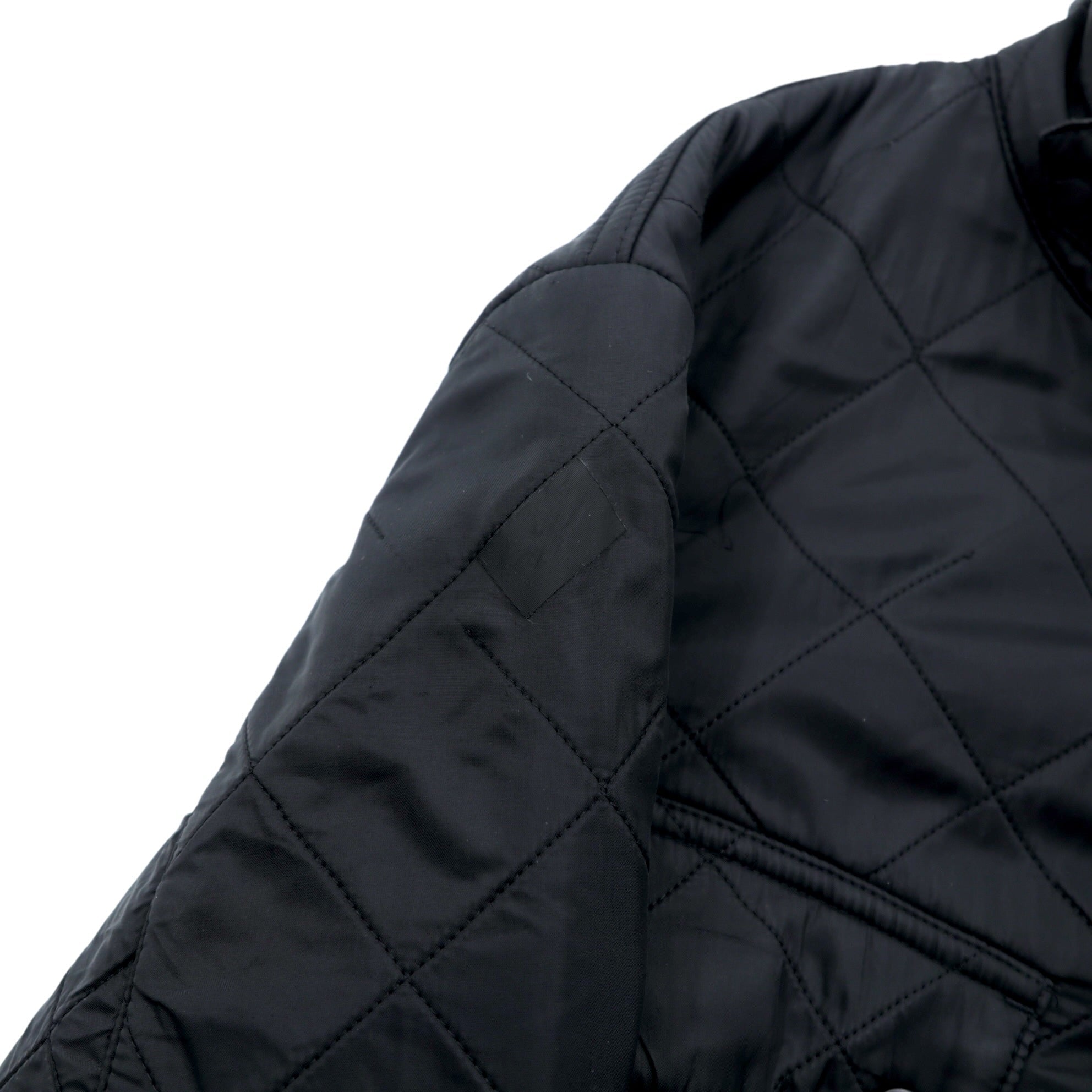 Barbour INTERNATIONAL Motorcycle Jacket L Black Quilted ARIEL POLARQUILT MQU0365BK91