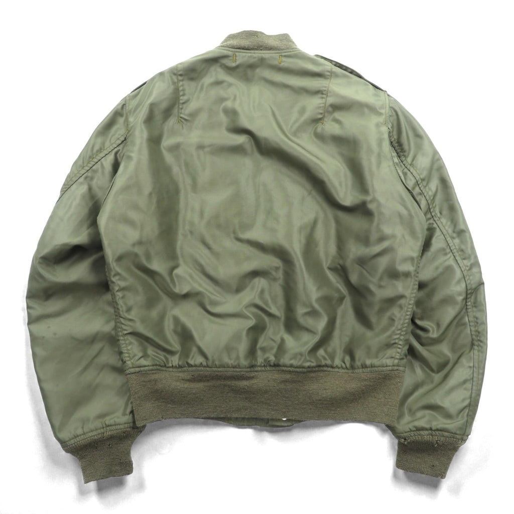 THE REAL McCOY'S L-2 Flight Jacket L Nylon USAF CONMAR Zip AMERICAN PAD & TEXTILE CO Replica 1950s Reproduction MIL-J-5391