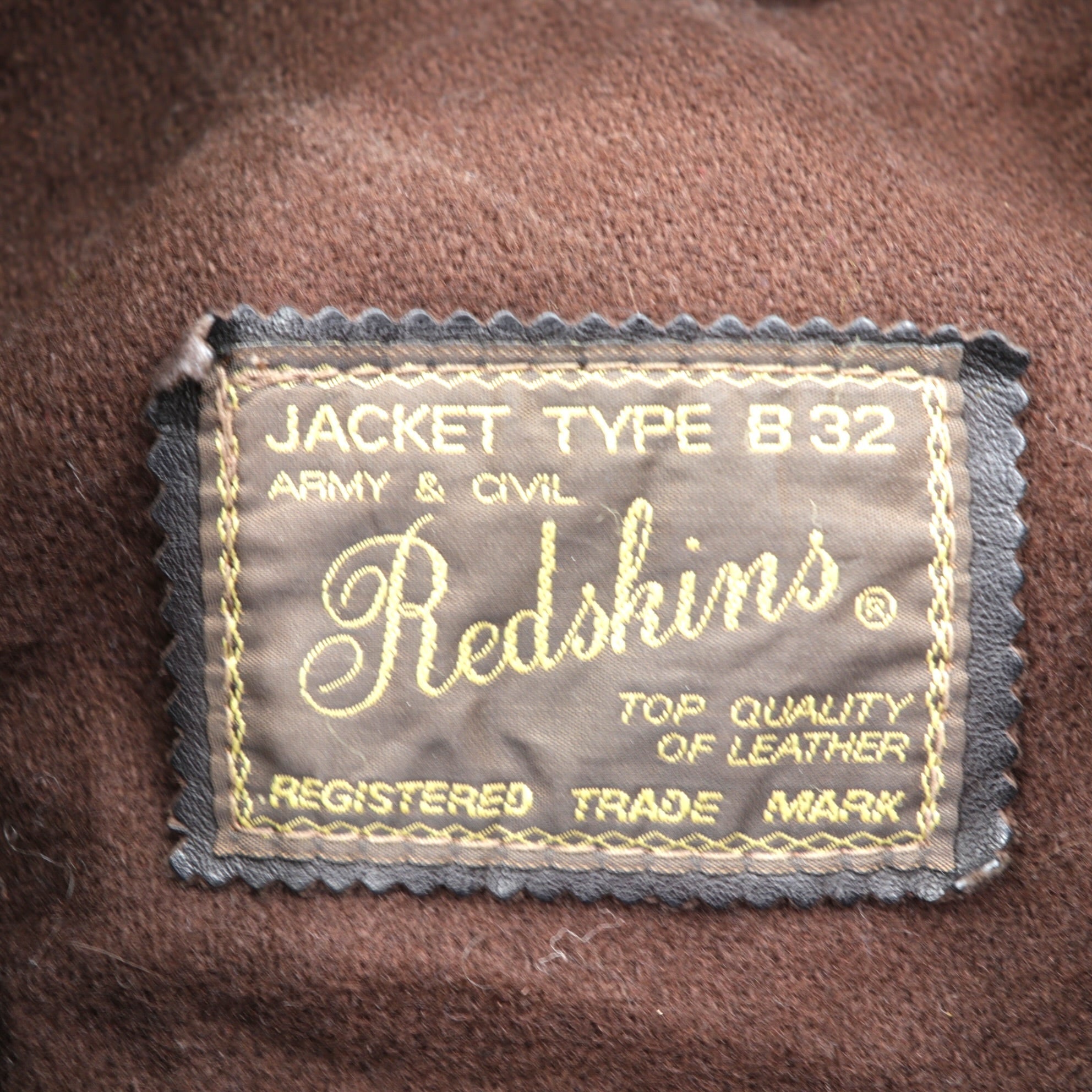 REDSKINS 90s Euro Vintage Leather Fireman Jacket Car Coat XL B-32 ARMY & CIVIL Leather Genuine Leather