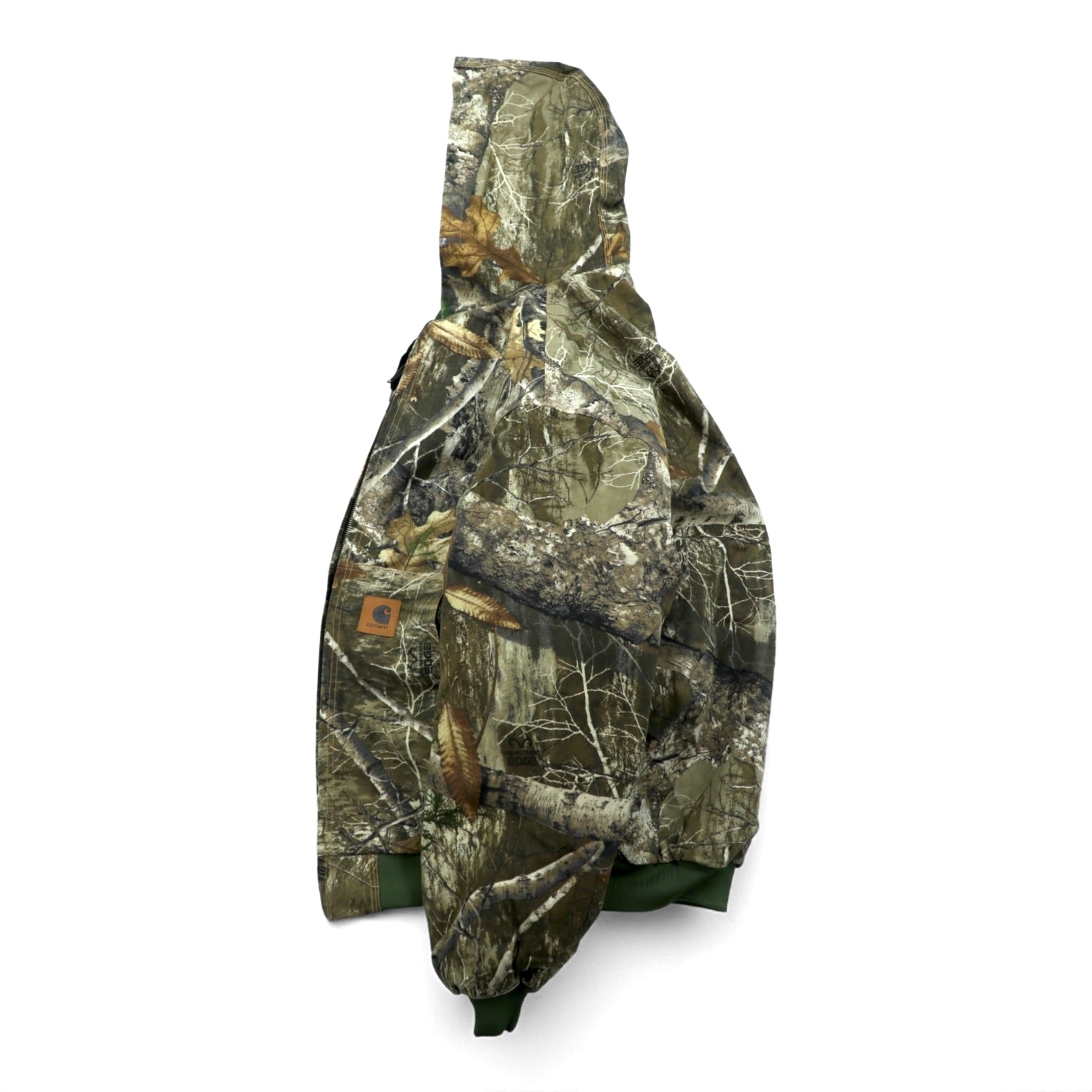 Carhartt Remake Reconstructed Real Tree Camo Active Jacket Hoodie Blouson L Khaki Cotton