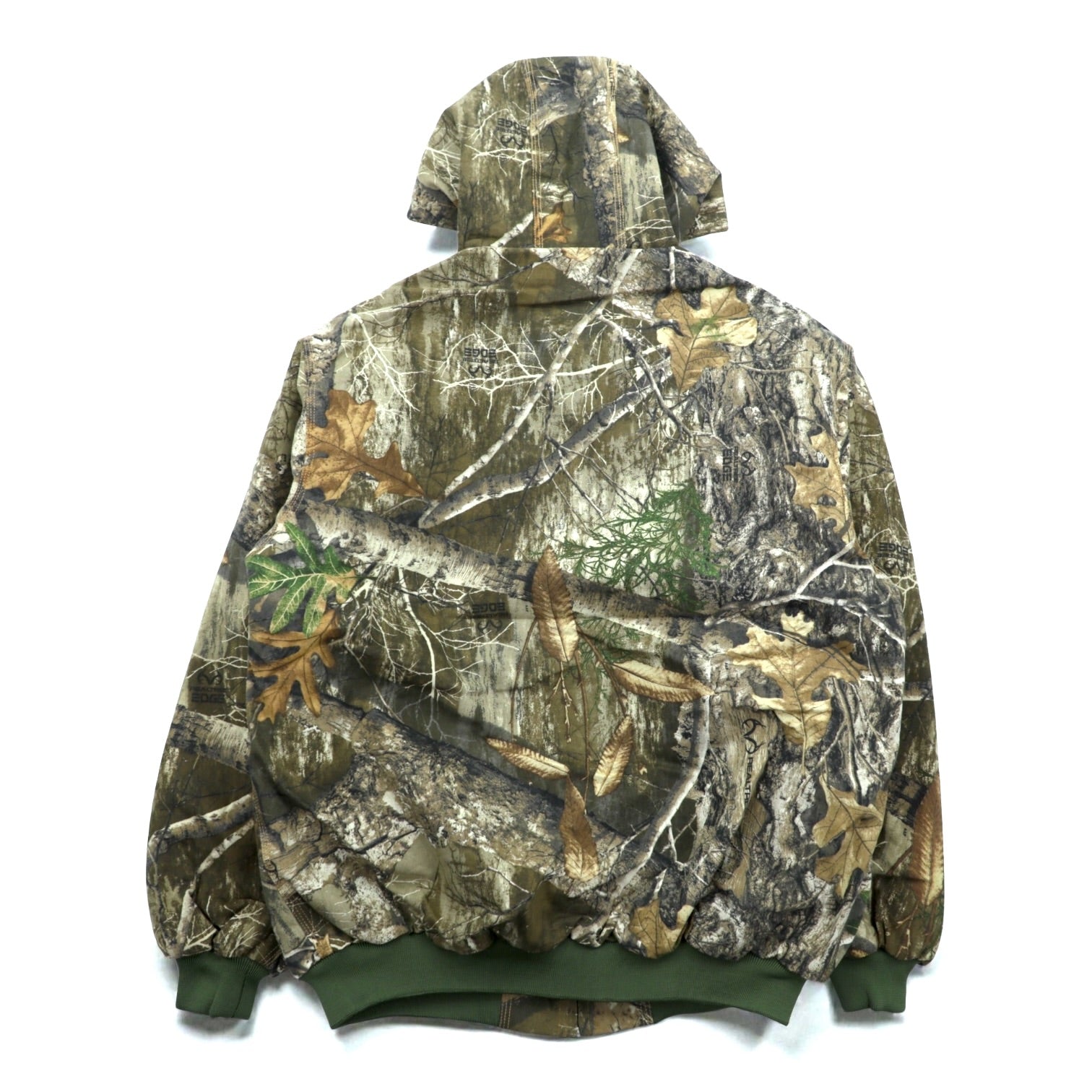 Carhartt Remake Reconstructed Real Tree Camo Active Jacket Hoodie Blouson L Khaki Cotton
