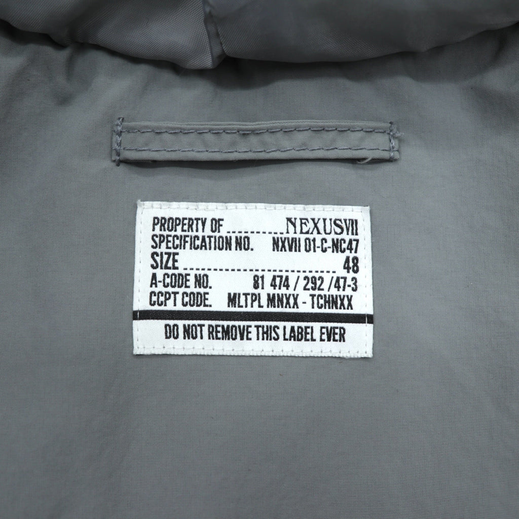NEXUSVII. オメガジャケット2 OMEGA JACKET-II ダウンジャケット L グレー MNA-NTC-JOA 01-C-NC47