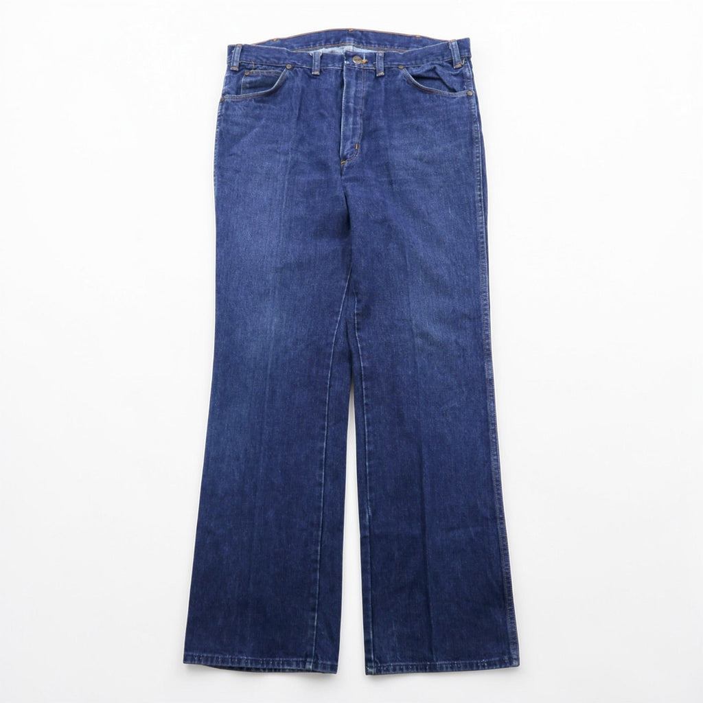 Wrangler 70年代 カナダ製 ヴィンテージ フレア デニムパンツ L インディゴ BLUE BELL ジーンズ TALONジップ