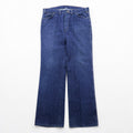 Wrangler 70年代 カナダ製 ヴィンテージ フレア デニムパンツ L インディゴ BLUE BELL ジーンズ TALONジップ