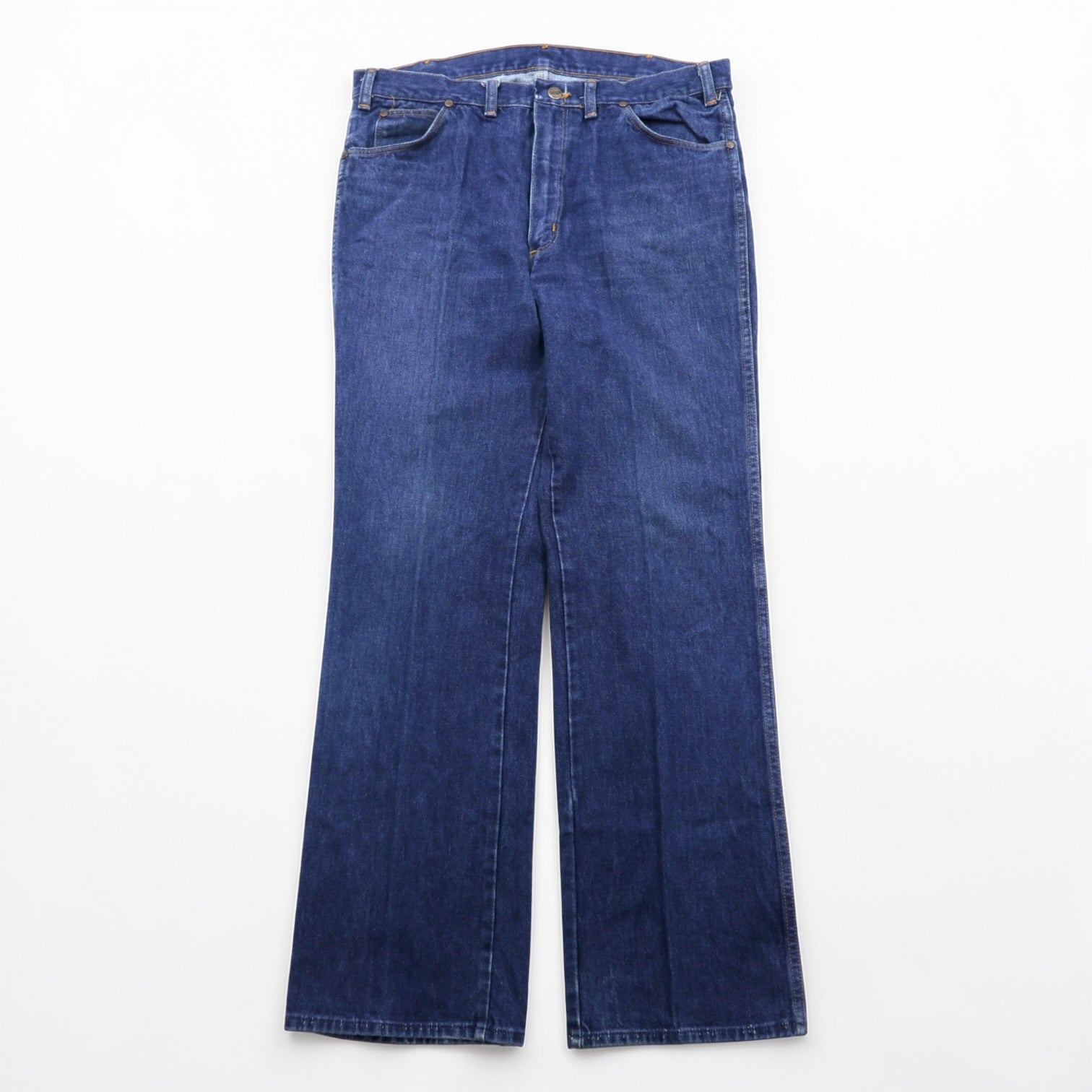 Wrangler 70年代 カナダ製 ヴィンテージ フレア デニムパンツ L インディゴ BLUE BELL ジーンズ TALONジップ