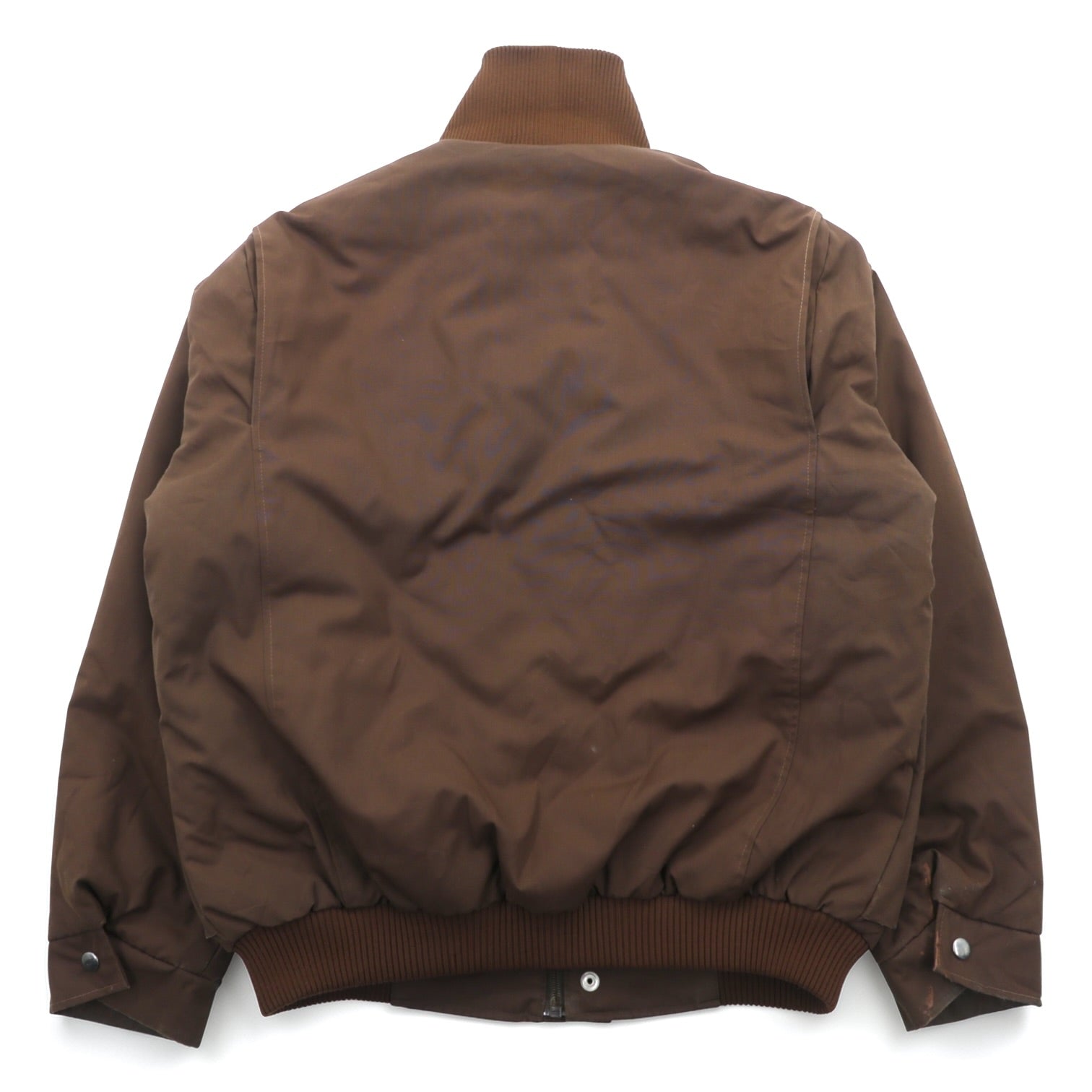 OTAVAN TŘEBOŇ 70s Czechoslovakian Army Vintage Tanker Jacket Flight Jacket XL Padded Epaulets Short Length Military