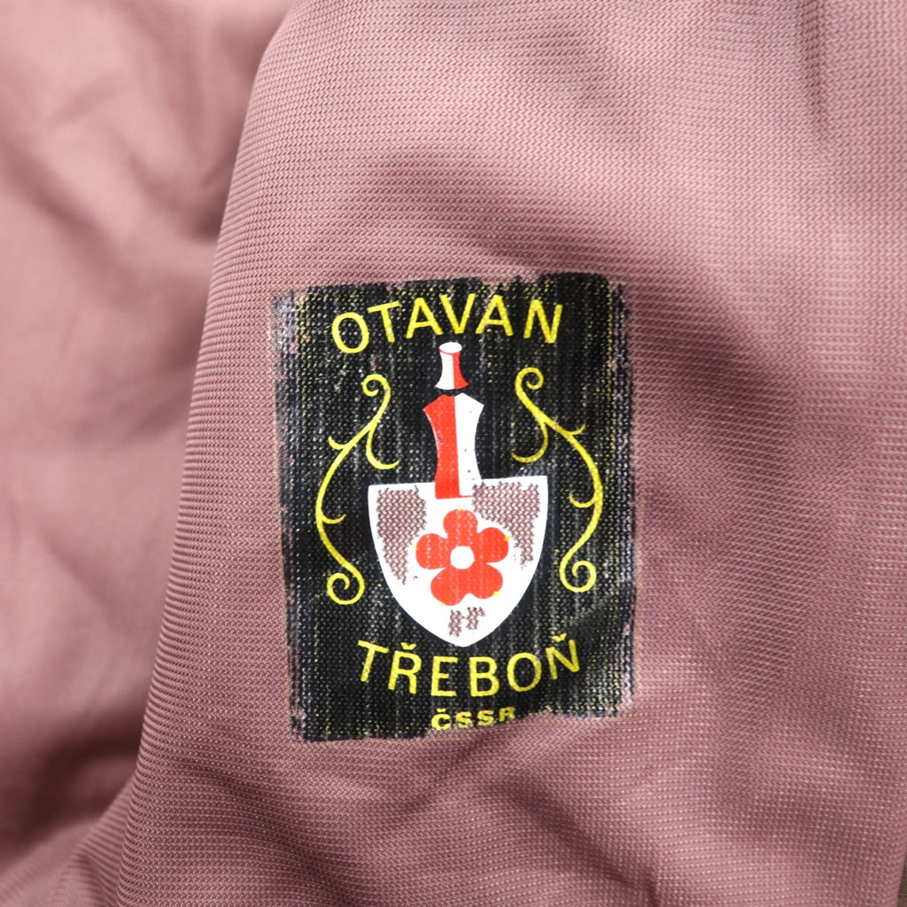 OTAVAN TŘEBOŇ 70s Czechoslovakian Army Vintage Tanker Jacket Flight Jacket XL Padded Epaulets Short Length Military