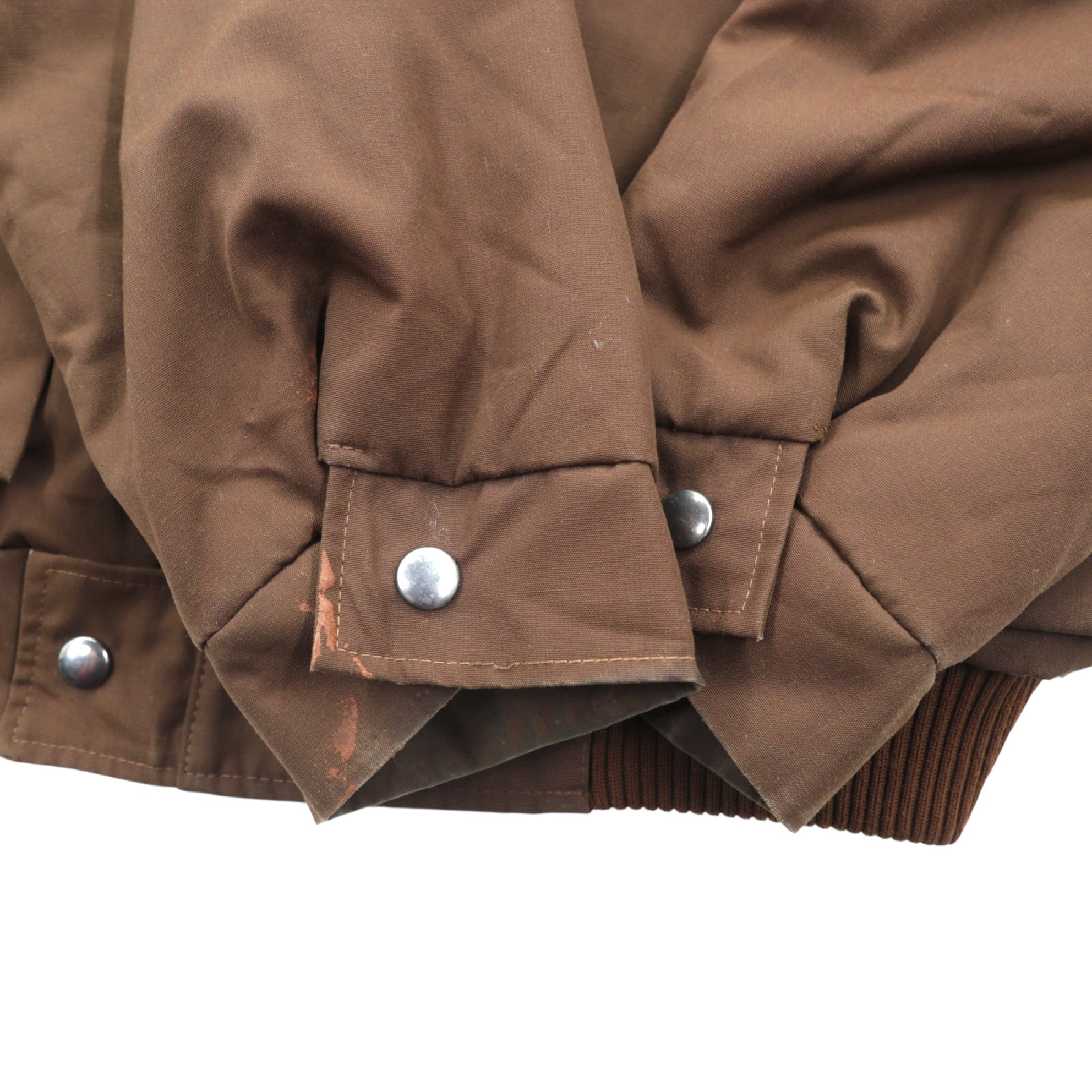 OTAVAN TŘEBOŇ 70s Czechoslovakian Army Vintage Tanker Jacket Flight Jacket XL Padded Epaulets Short Length Military