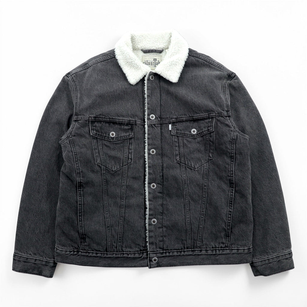 Levi's Sherpa Trucker Jacket, Boa Lining Denim Jacket, G-Jean, M, Big Size, Silver Tab, A3180-0005
