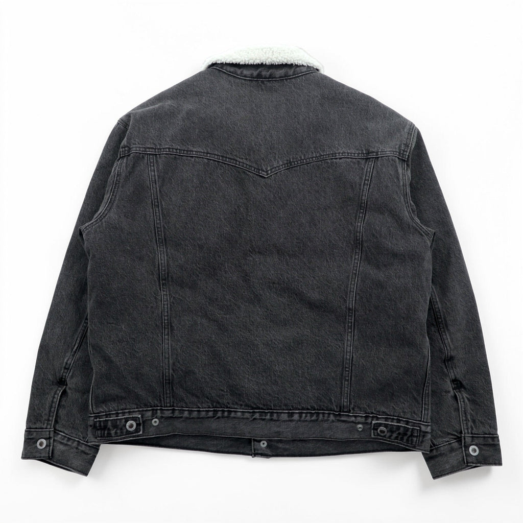 Levi's Sherpa Trucker Jacket, Boa Lining Denim Jacket, G-Jean, M, Big Size, Silver Tab, A3180-0005