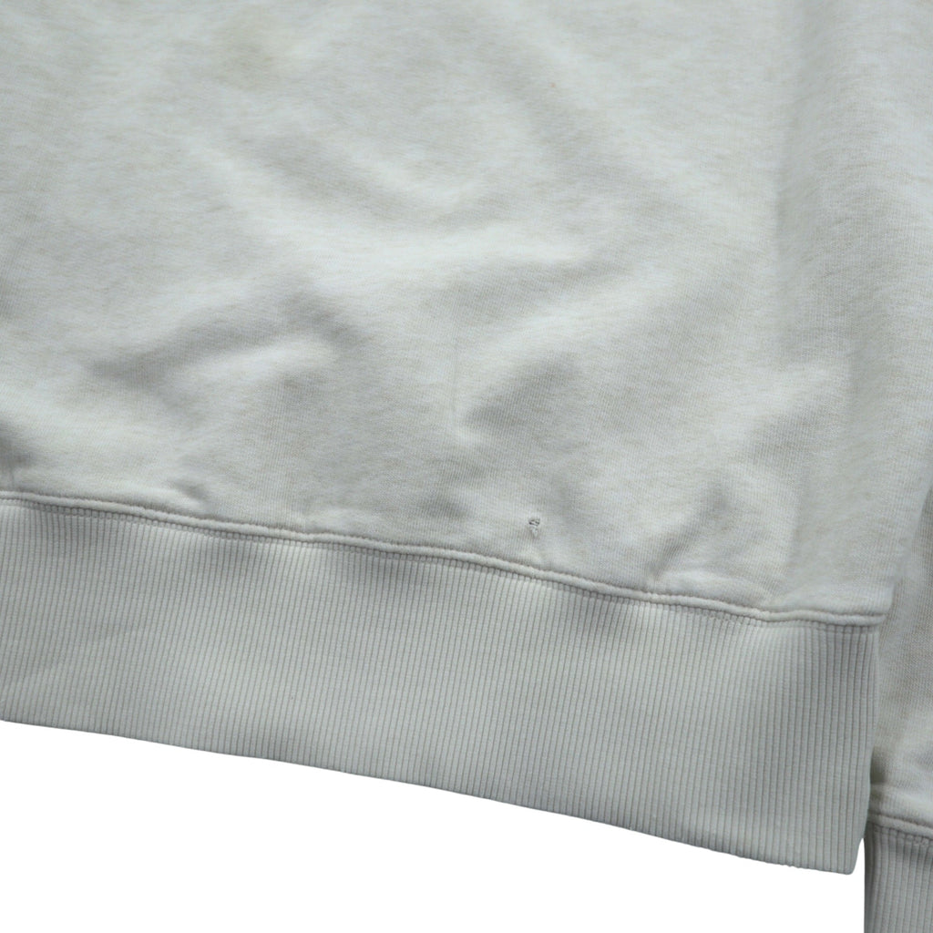 FRED PERRY Double V Sweatshirt S White Distressed One-Point Logo M9315