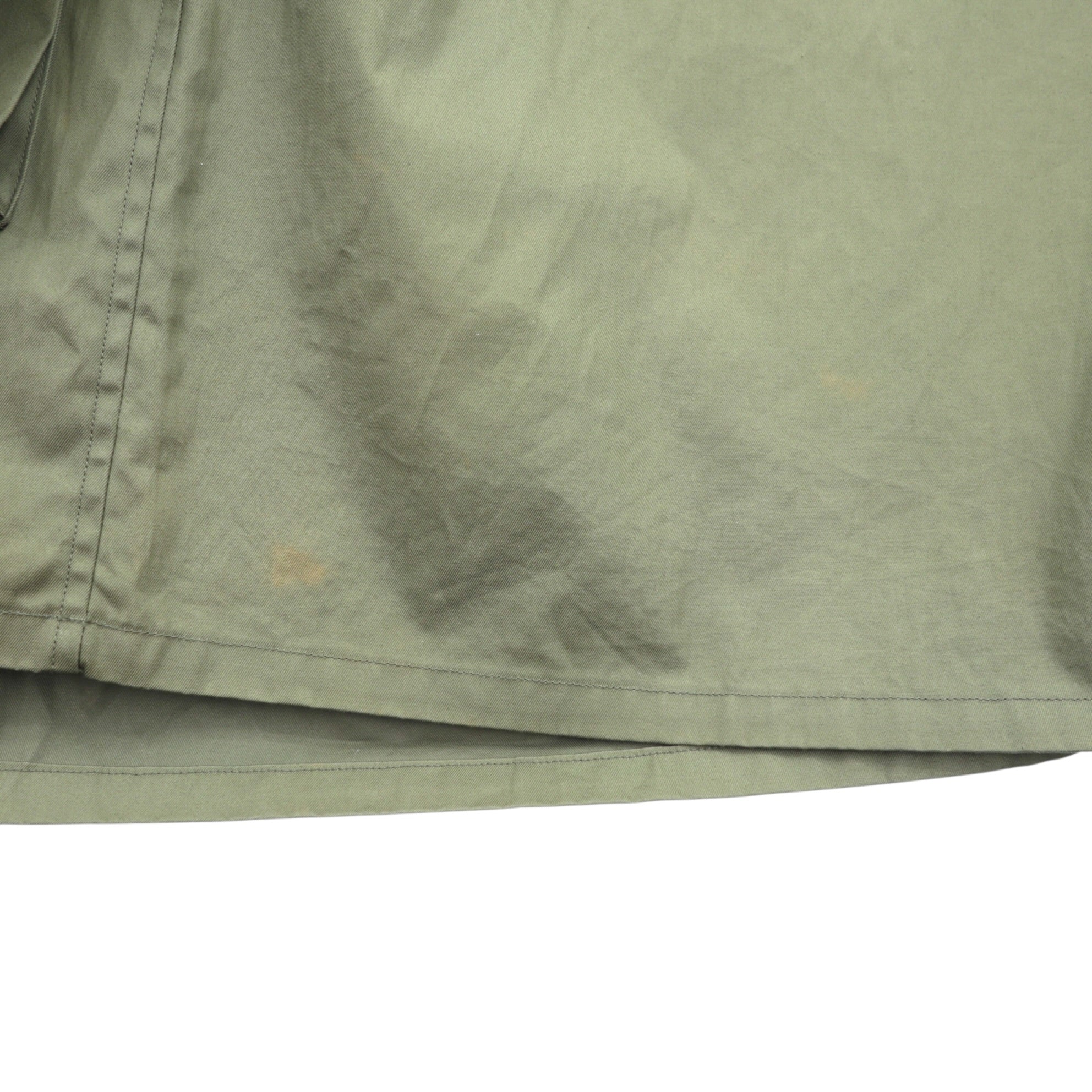 SOUMO Anorak Over Jacket Hoodie L Ventile Cotton Khaki 10-SJ-001 Made in Japan