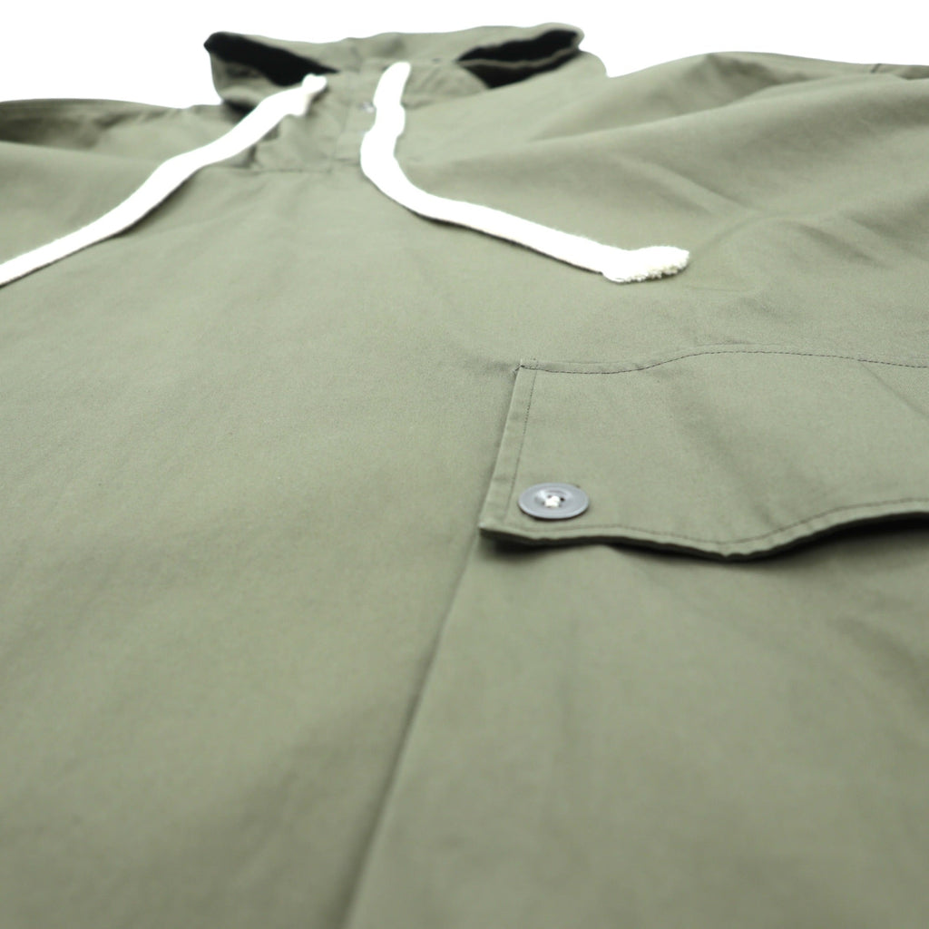 SOUMO Anorak Over Jacket Hoodie L Ventile Cotton Khaki 10-SJ-001 Made in Japan
