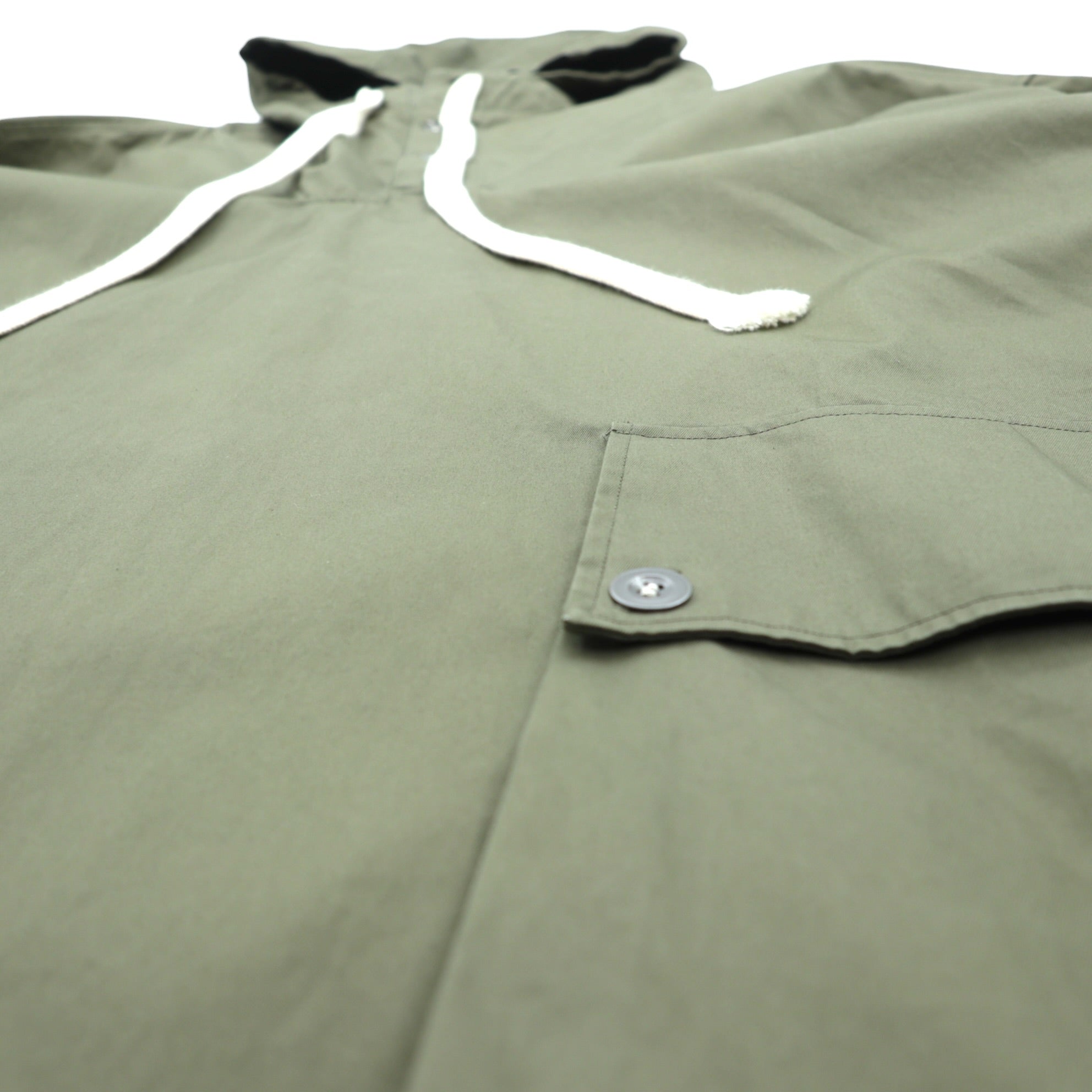 SOUMO Anorak Over Jacket Hoodie L Ventile Cotton Khaki 10-SJ-001 Made in Japan