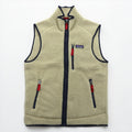 Patagonia Retro Pile Fleece Vest S Natural Beige Full-Zip 22820
