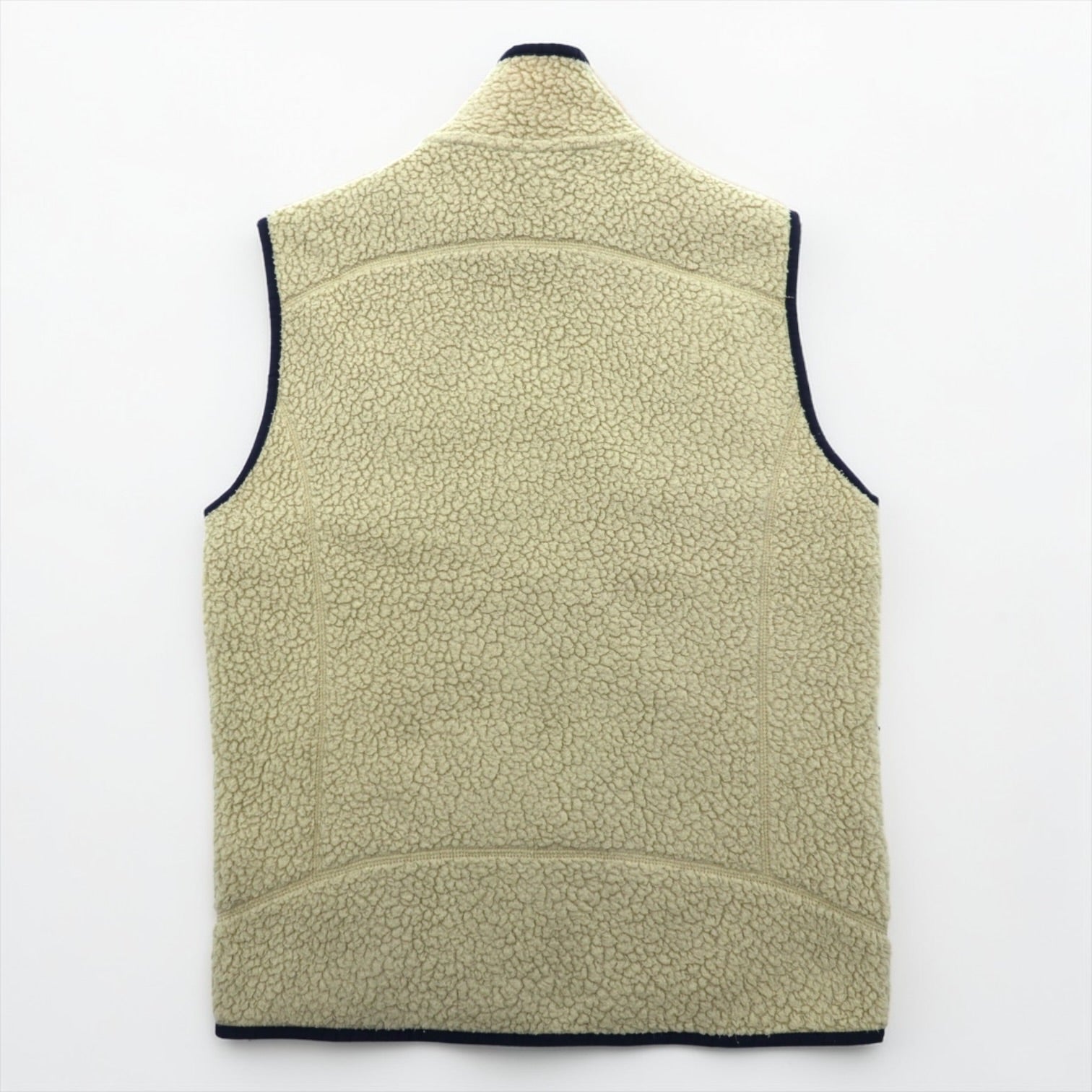 Patagonia Retro Pile Fleece Vest S Natural Beige Full-Zip 22820
