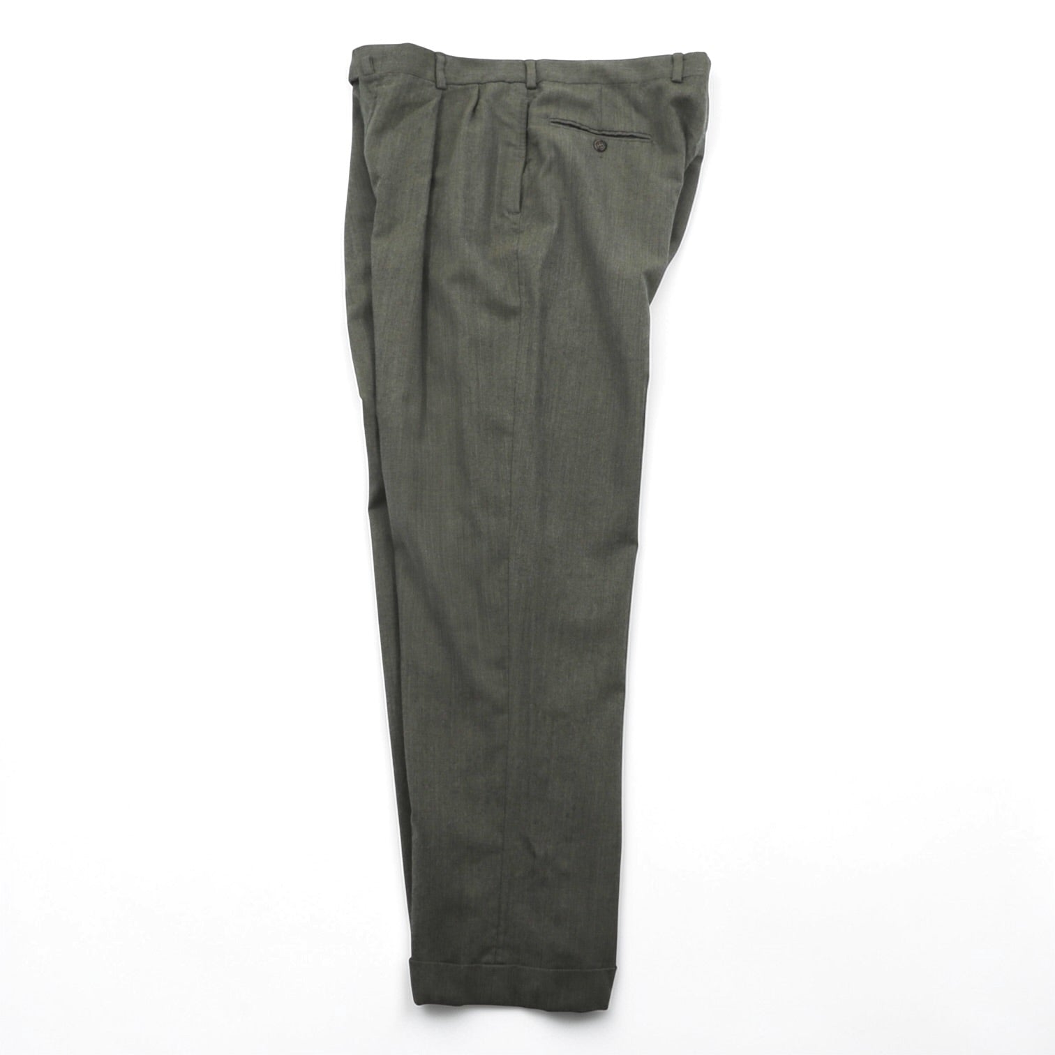 TOMMY HILFIGER 90s Two-Pleat Wide Slacks Pants L Rocket TALON Zip Suspender Buttons Double Cuffs