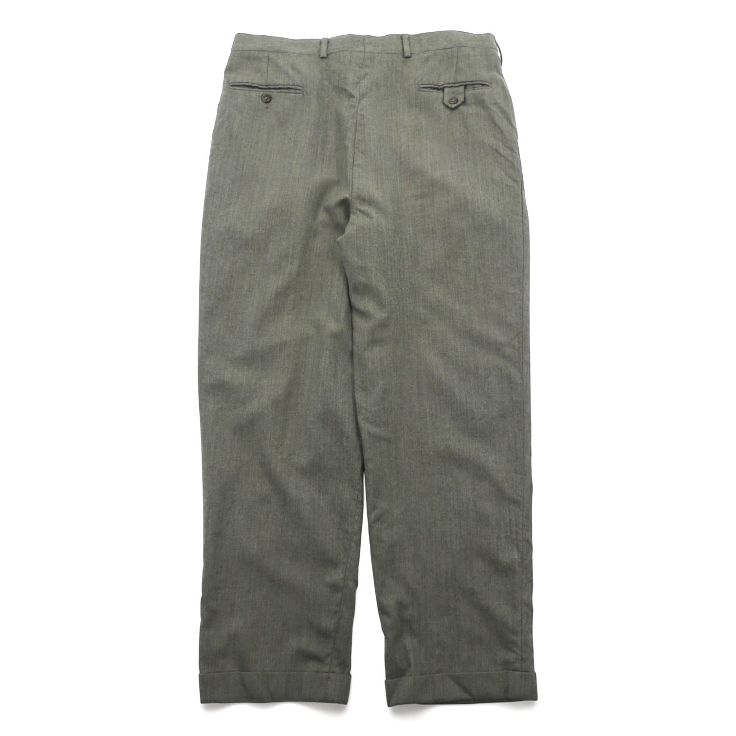TOMMY HILFIGER 90s Two-Pleat Wide Slacks Pants L Rocket TALON Zip Suspender Buttons Double Cuffs
