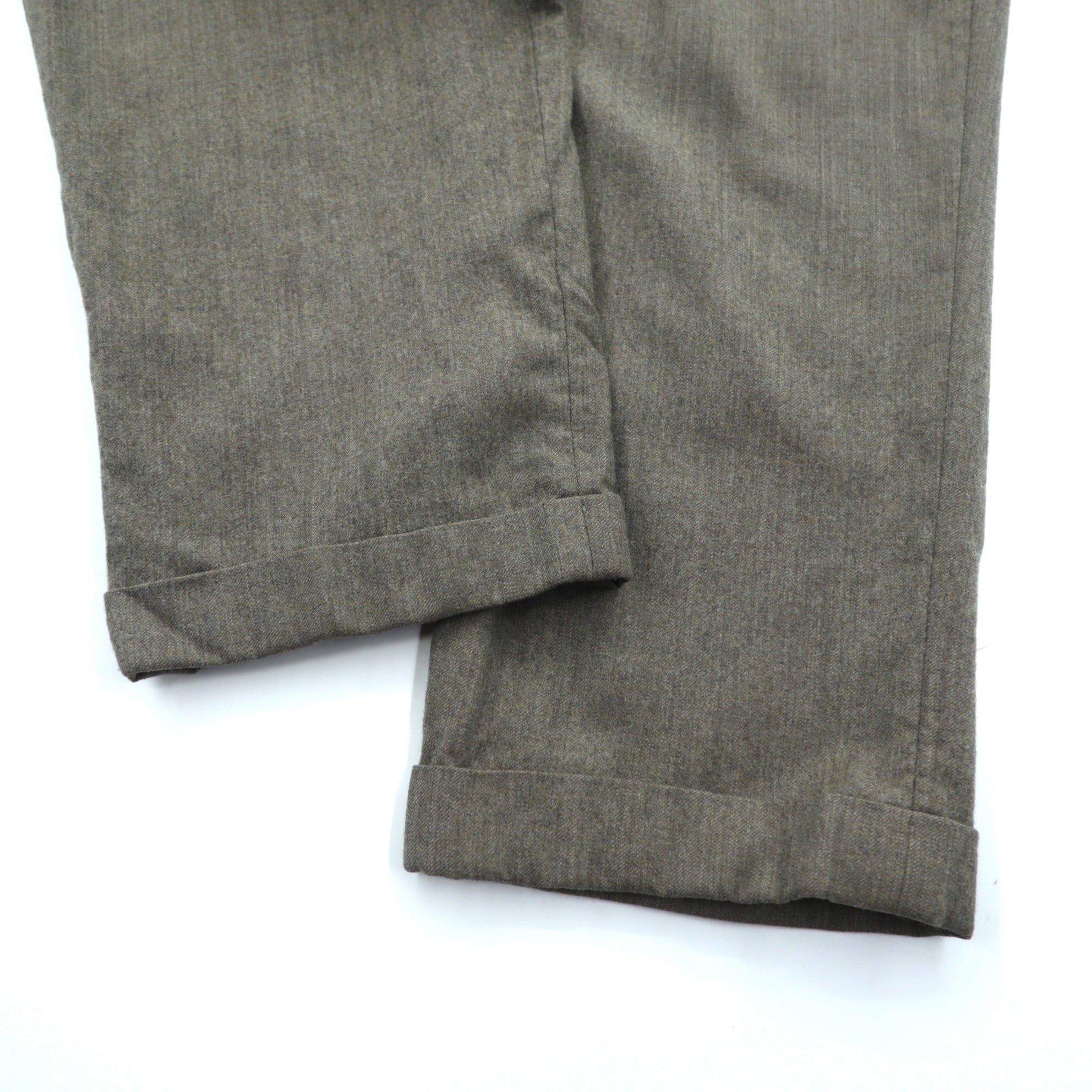 TOMMY HILFIGER 90s Two-Pleat Wide Slacks Pants L Rocket TALON Zip Suspender Buttons Double Cuffs