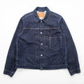 Levi's WWII Model 1st Type Big E Denim Jacket Redline Selvedge Type I Double Pleats Cinch Back Dark Indigo Rigid PREMIUM A3174-0002