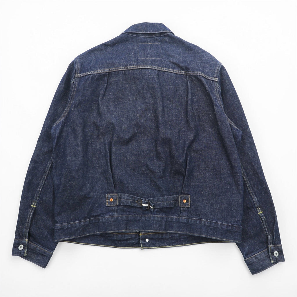 Levi's WWII Model 1st Type Big E Denim Jacket Redline Selvedge Type I Double Pleats Cinch Back Dark Indigo Rigid PREMIUM A3174-0002