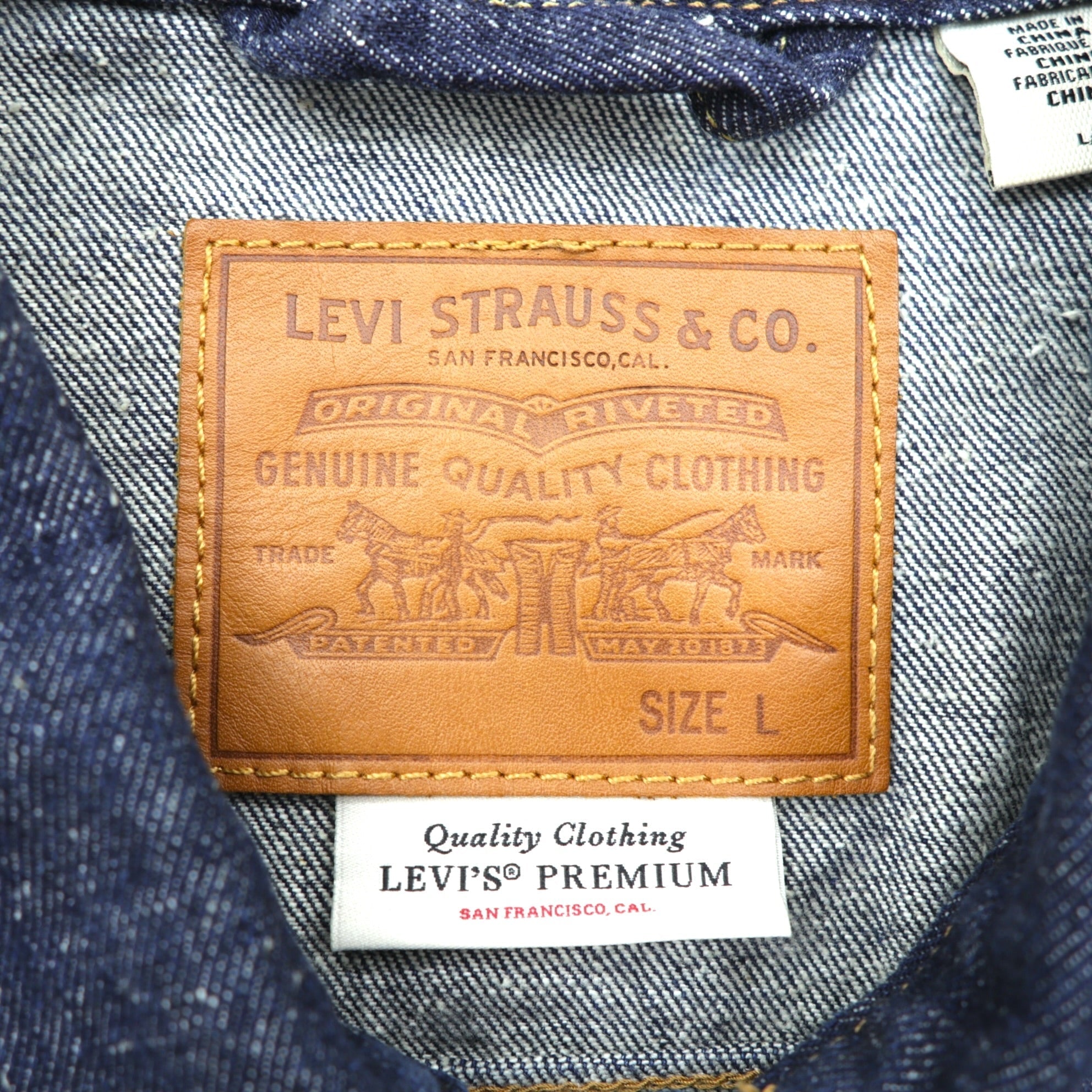 Levi's WWII Model 1st Type Big E Denim Jacket Redline Selvedge Type I Double Pleats Cinch Back Dark Indigo Rigid PREMIUM A3174-0002