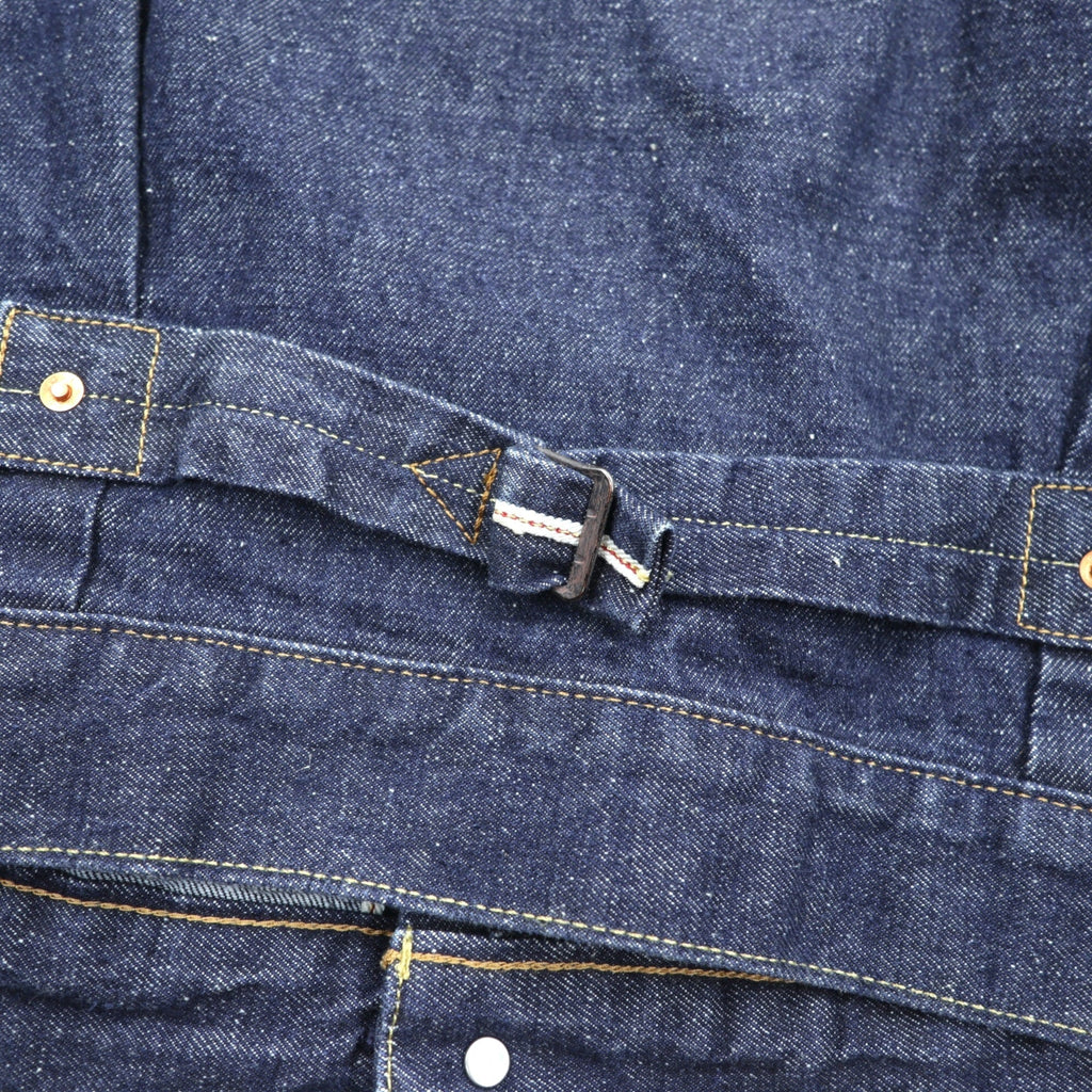 Levi's WWII Model 1st Type Big E Denim Jacket Redline Selvedge Type I Double Pleats Cinch Back Dark Indigo Rigid PREMIUM A3174-0002