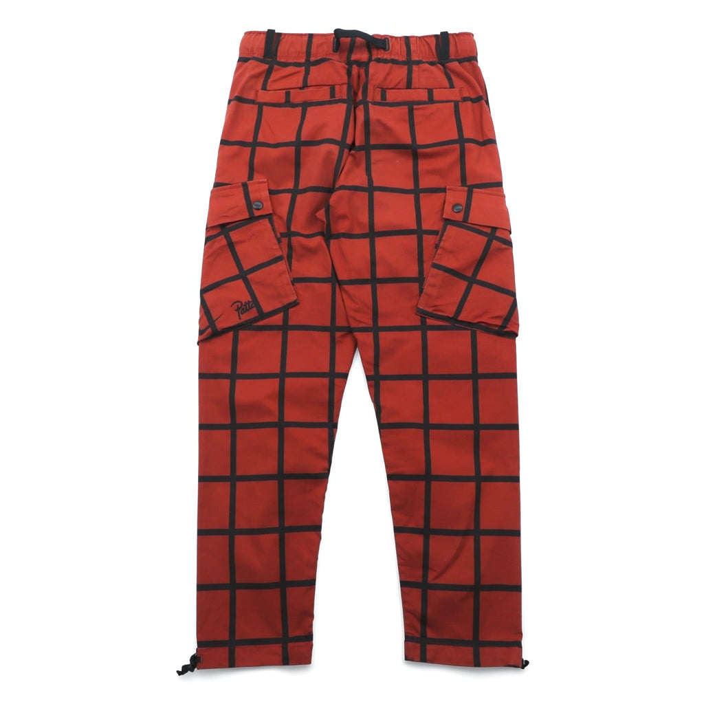 NIKE × Patta カーゴパンツ S レッド チェック ストレッチ NRG Cargo Pant ウェビングベルト AH6489-689