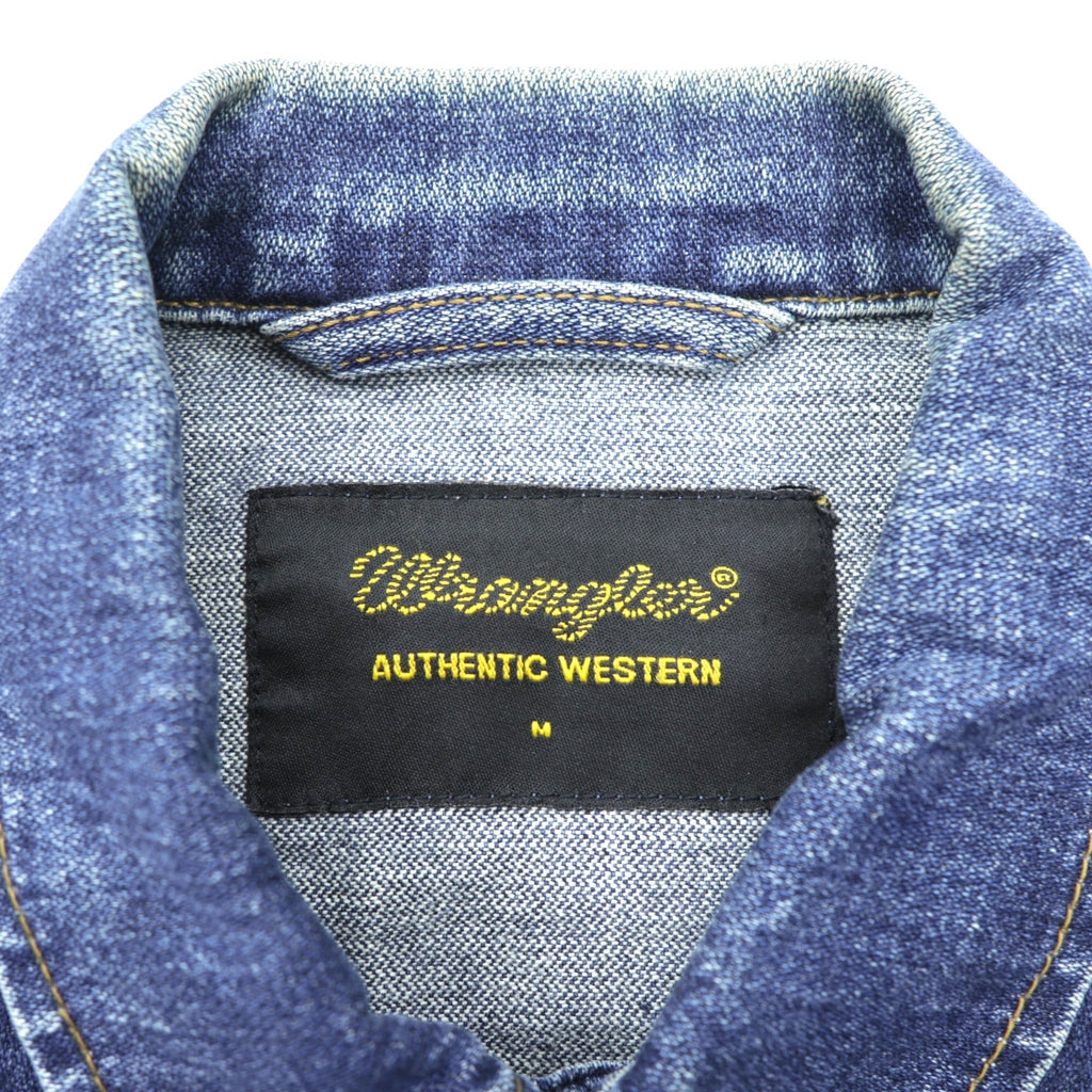 Wrangler 90s Denim Jacket G Jean M Indigo AUTHENTIC WESTERN 4-Pocket