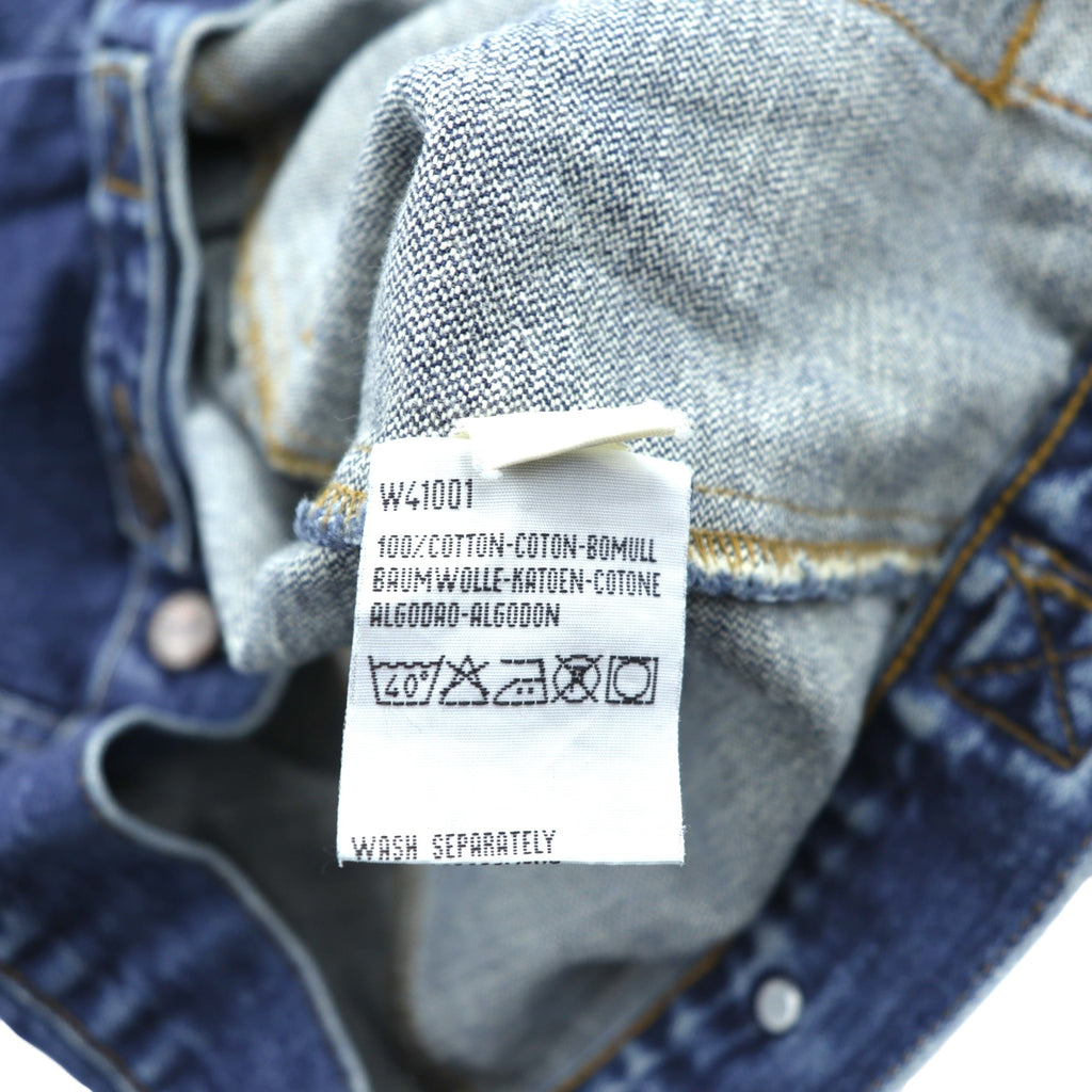 Wrangler 90s Denim Jacket G Jean M Indigo AUTHENTIC WESTERN 4-Pocket