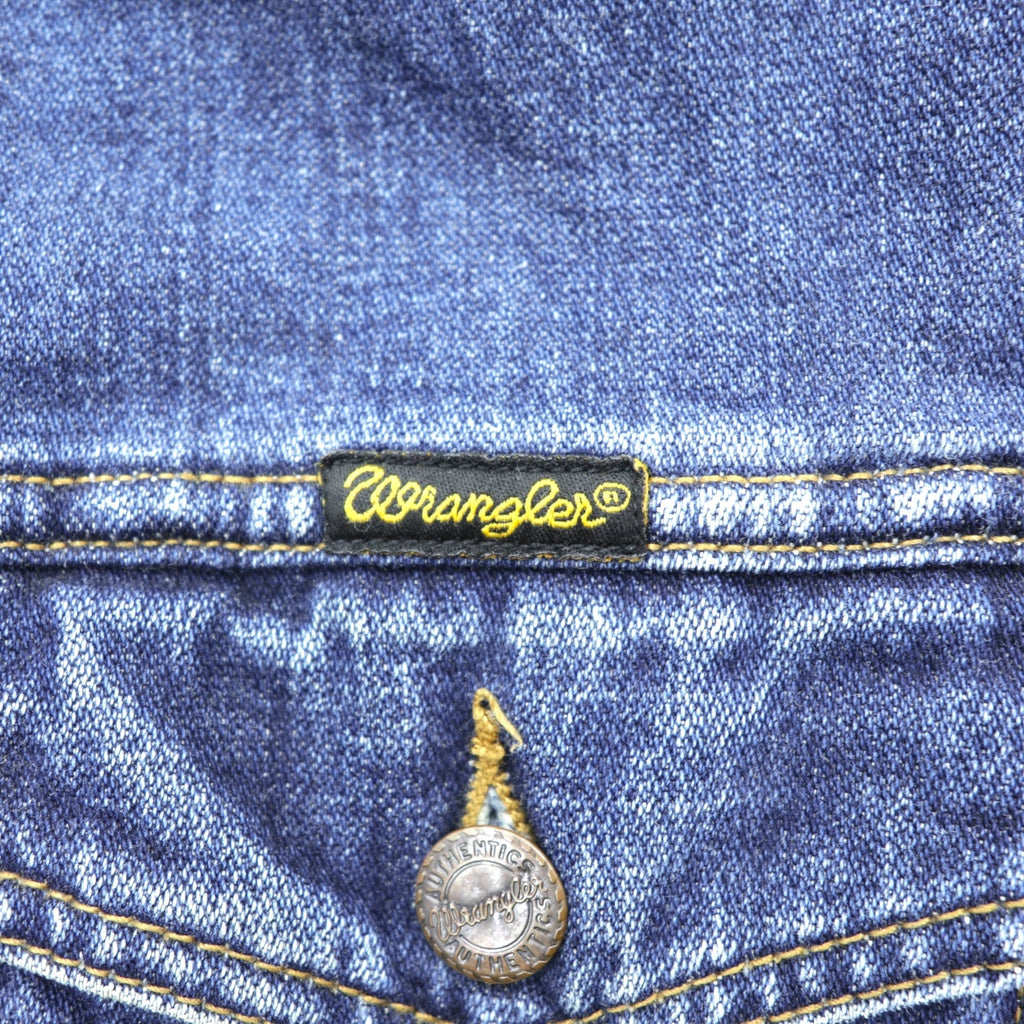 Wrangler 90s Denim Jacket G Jean M Indigo AUTHENTIC WESTERN 4-Pocket