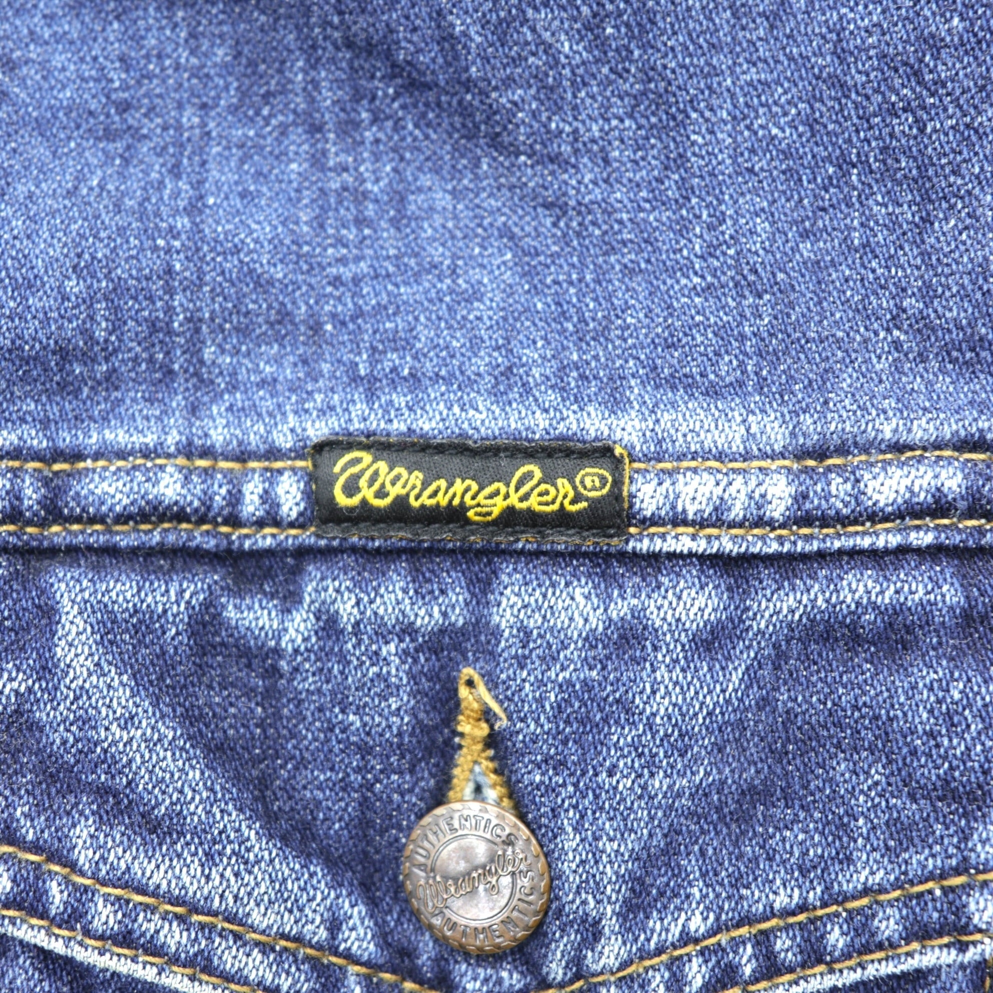 Wrangler 90s Denim Jacket G Jean M Indigo AUTHENTIC WESTERN 4-Pocket