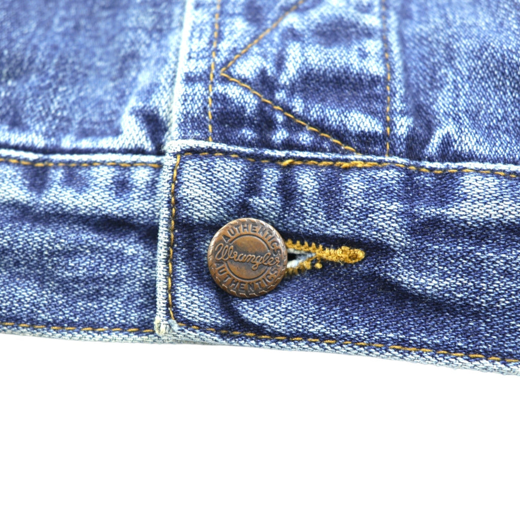 Wrangler 90s Denim Jacket G Jean M Indigo AUTHENTIC WESTERN 4-Pocket
