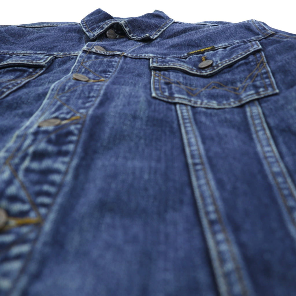 Wrangler 90s Denim Jacket G Jean M Indigo AUTHENTIC WESTERN 4-Pocket