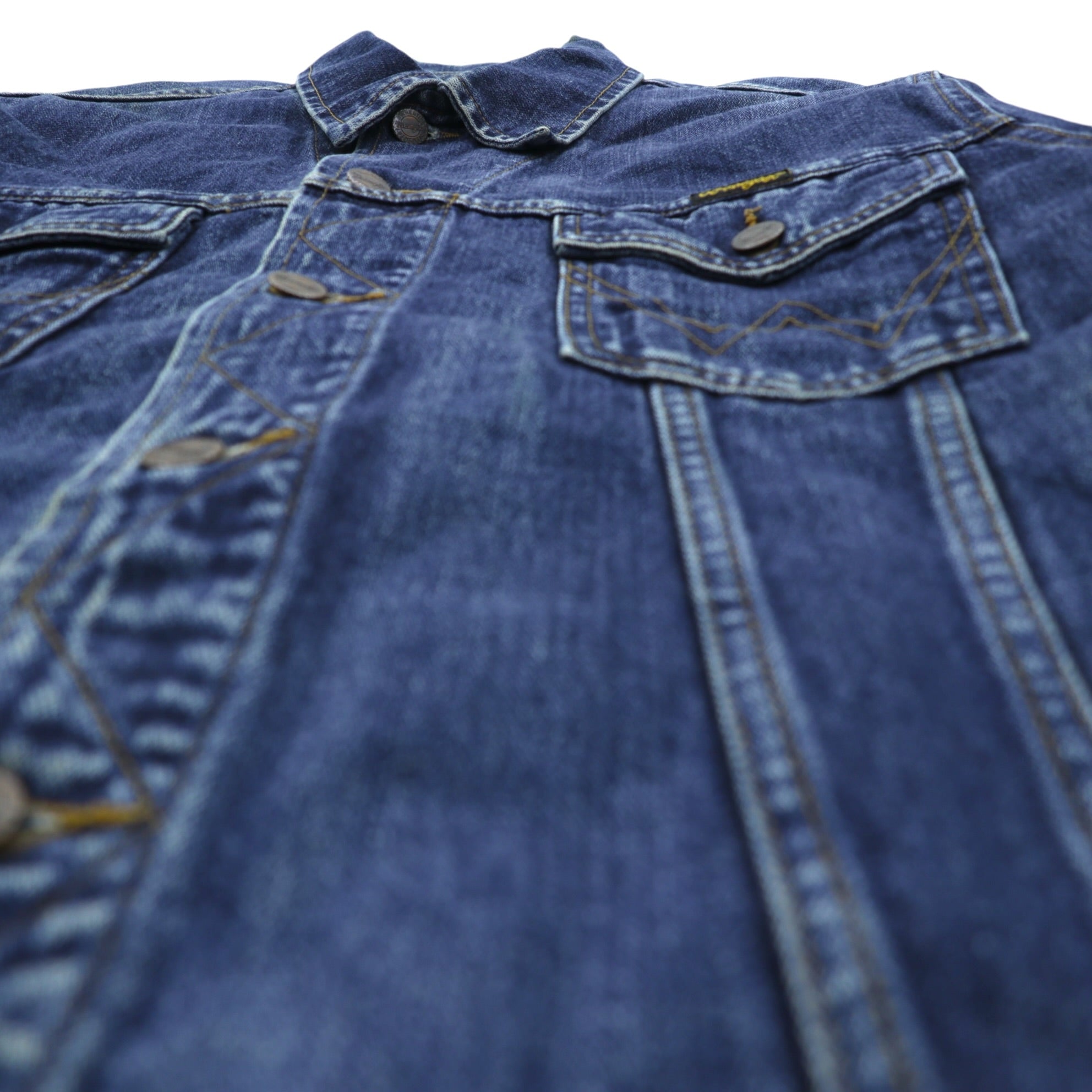Wrangler 90s Denim Jacket G Jean M Indigo AUTHENTIC WESTERN 4-Pocket