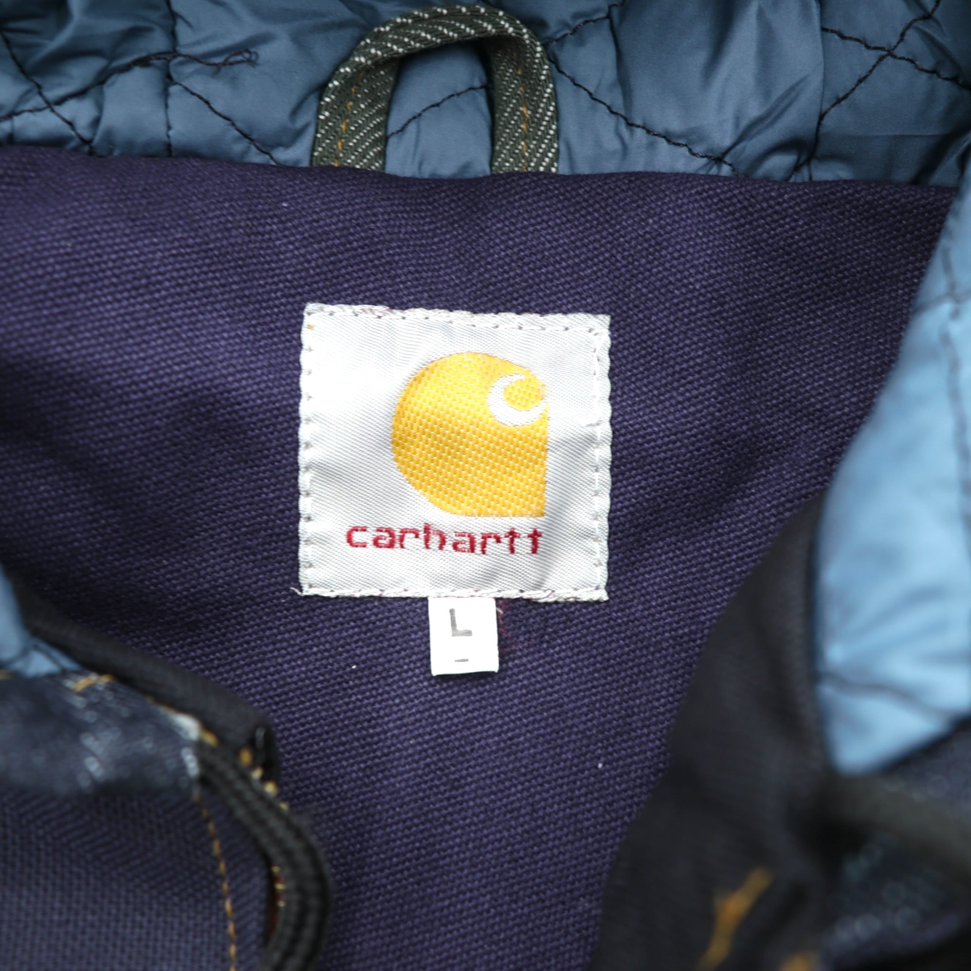 Carhartt Remake Reconstructed Colorblock Duck Active Jacket Hoodie L Multicolor Crazy Pattern
