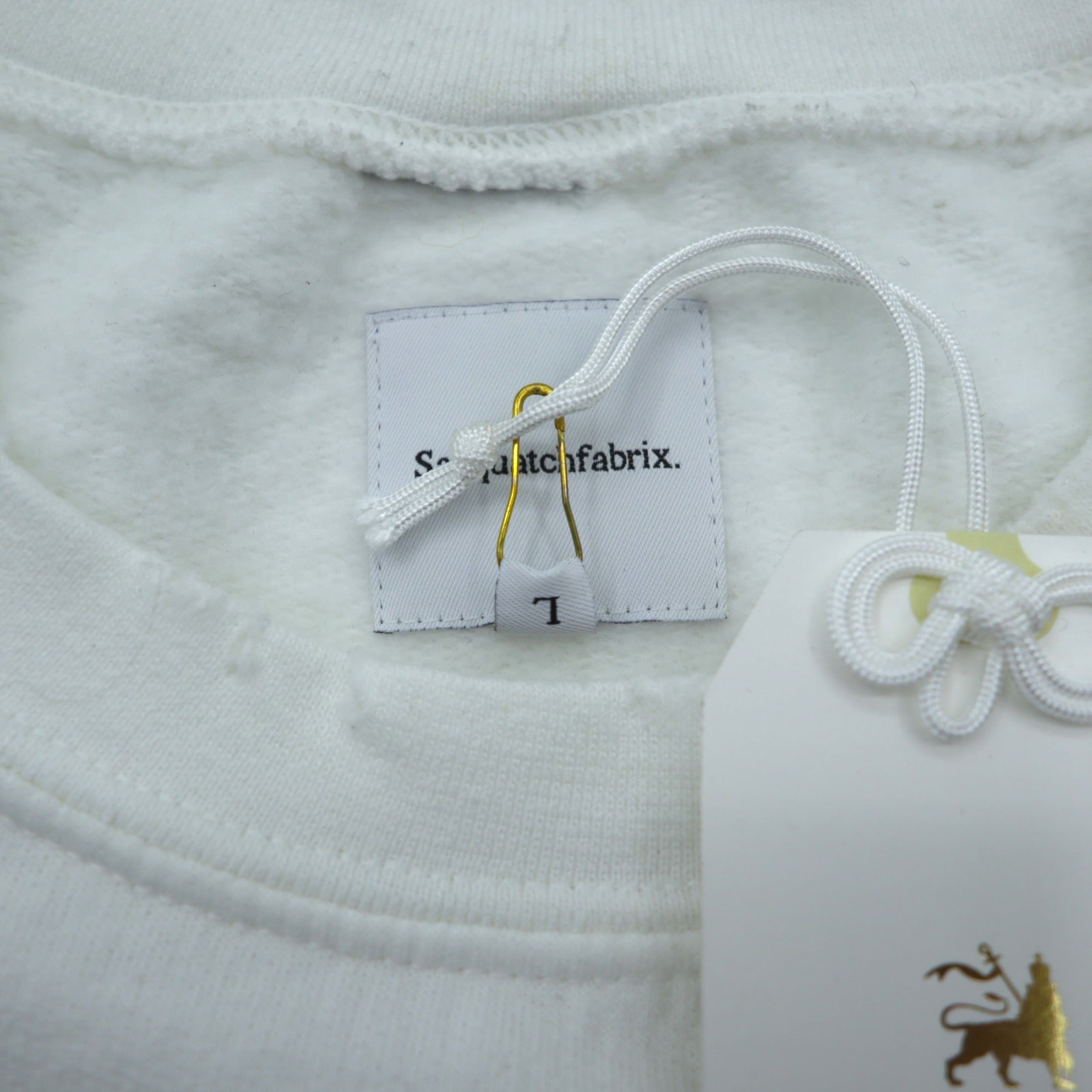 Sasquatchfabrix. Vintage Processed Sweatshirt L White Rodo-sha o Taisetsu ni VINTAGE SWEATSHIRT 22AW-CSS-004