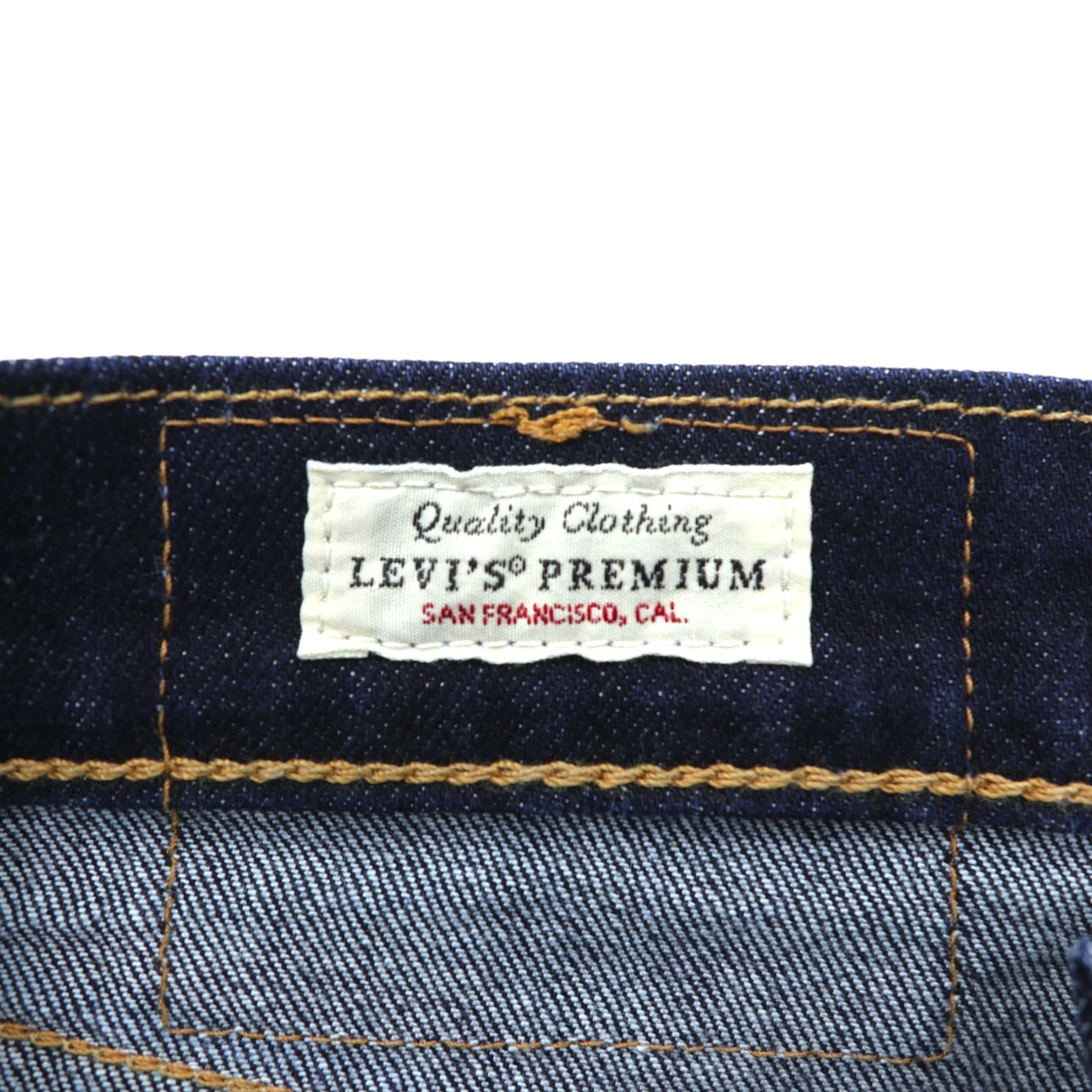 Levi's Big E 511 Slim Fit Stretch Denim Pants Jeans S Indigo Leather Patch PREMIUM 04511-2406