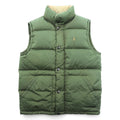 Polo Ralph Lauren 90s Nylon Down Vest M Khaki Small Pony Logo Embroidery
